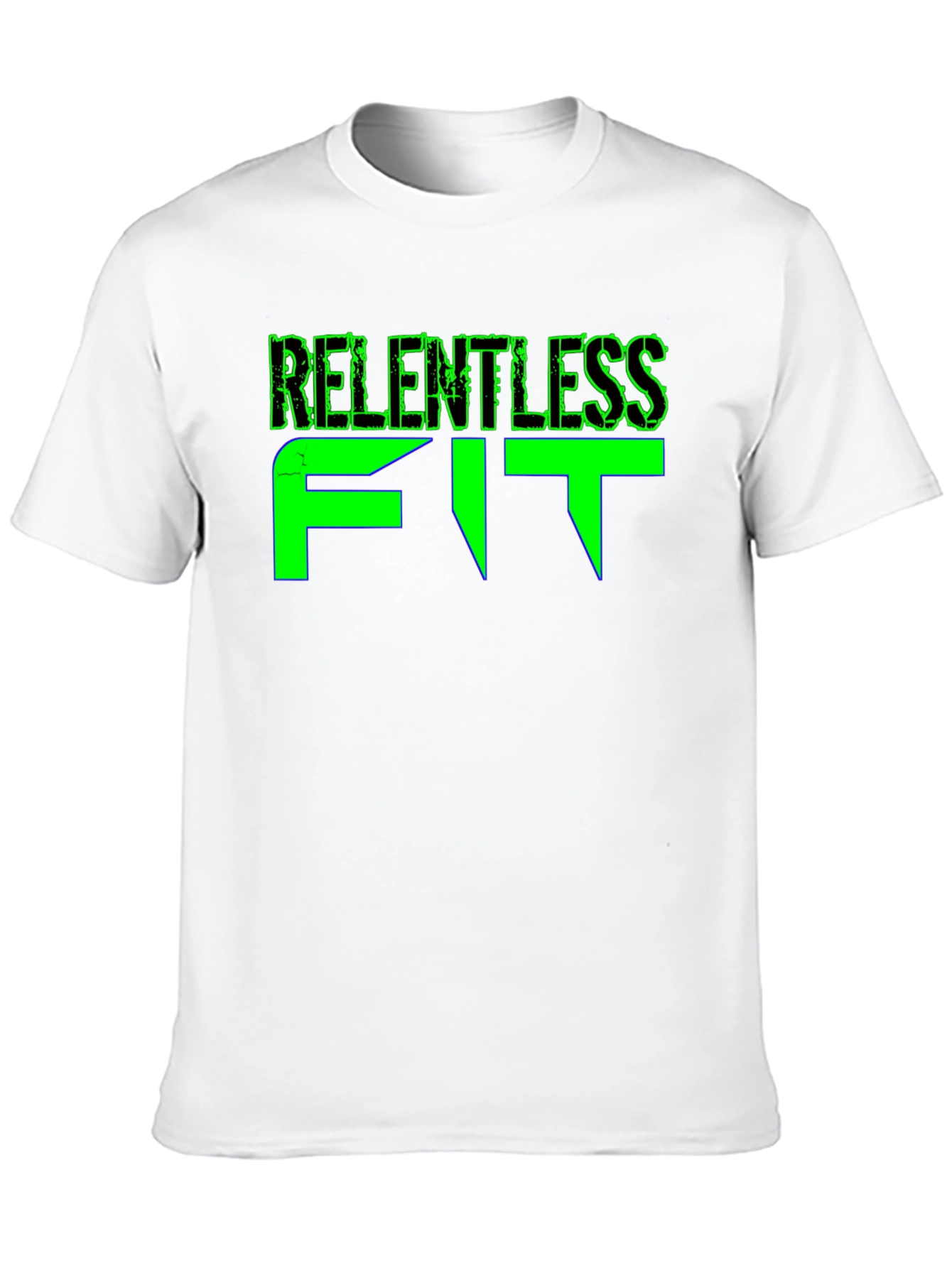 Relentless Fit Black Graphic Tee