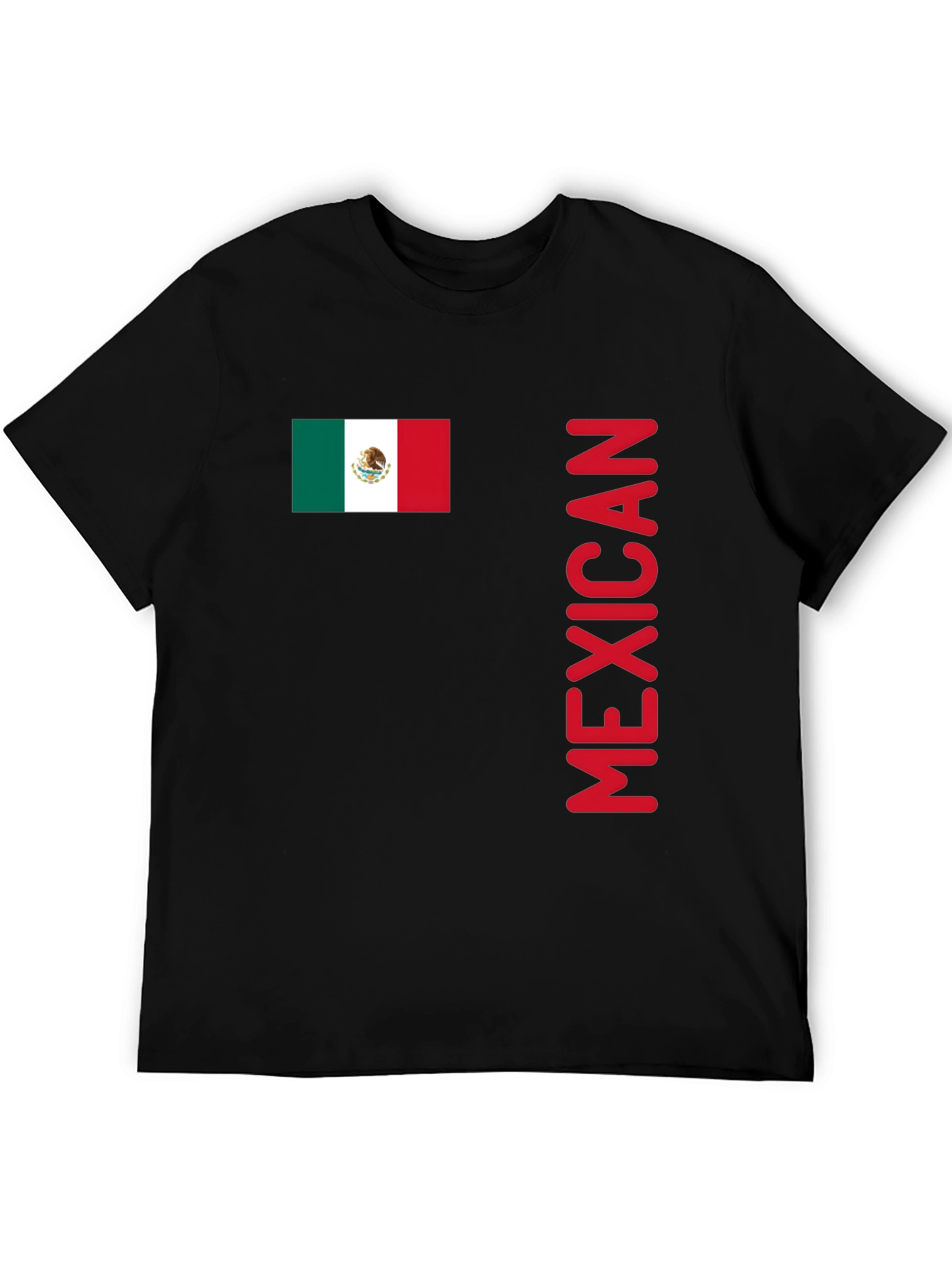 Mexican Flag T-Shirt - Red Lettering