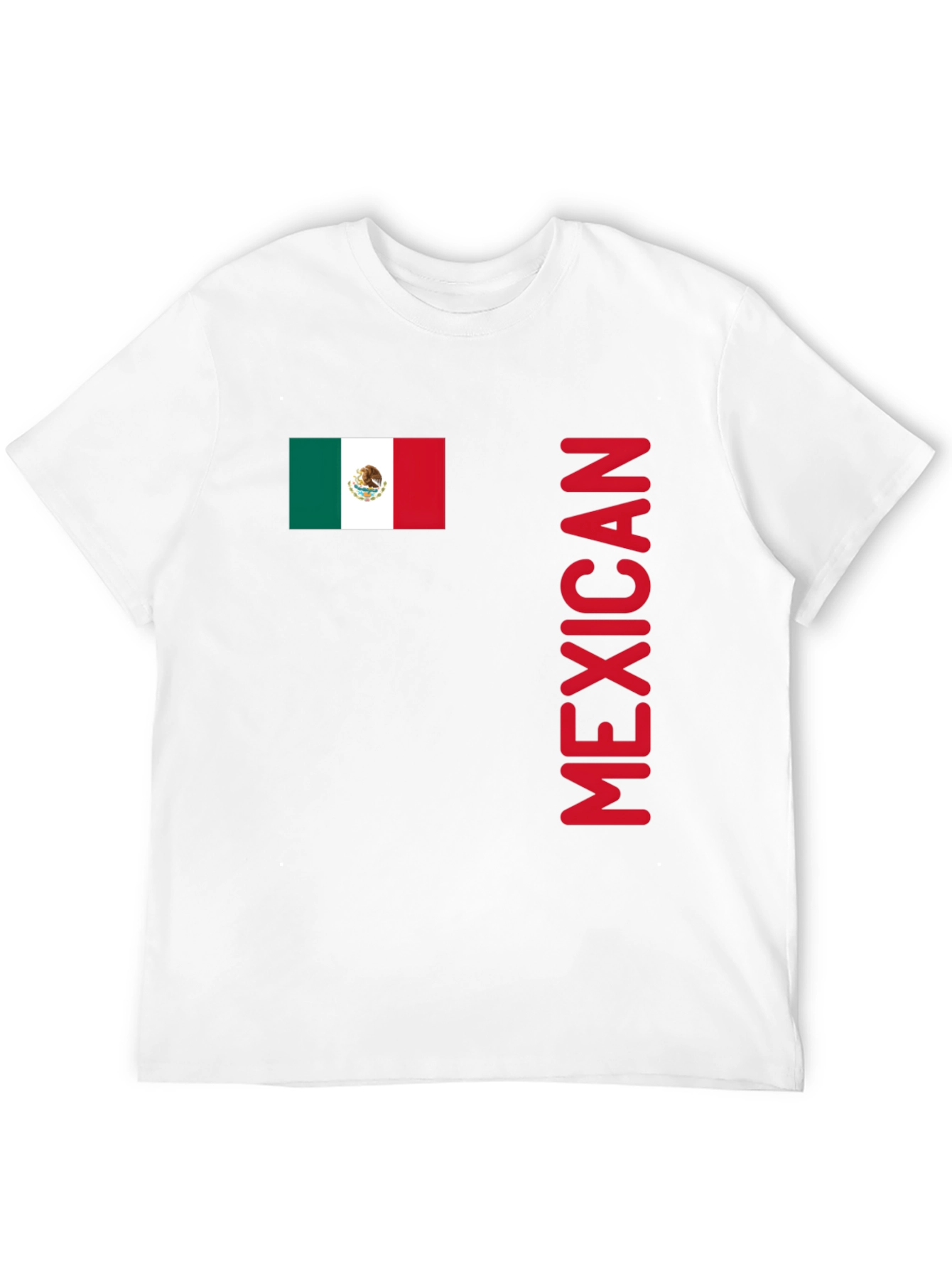 Mexican Flag T-Shirt - Red Lettering