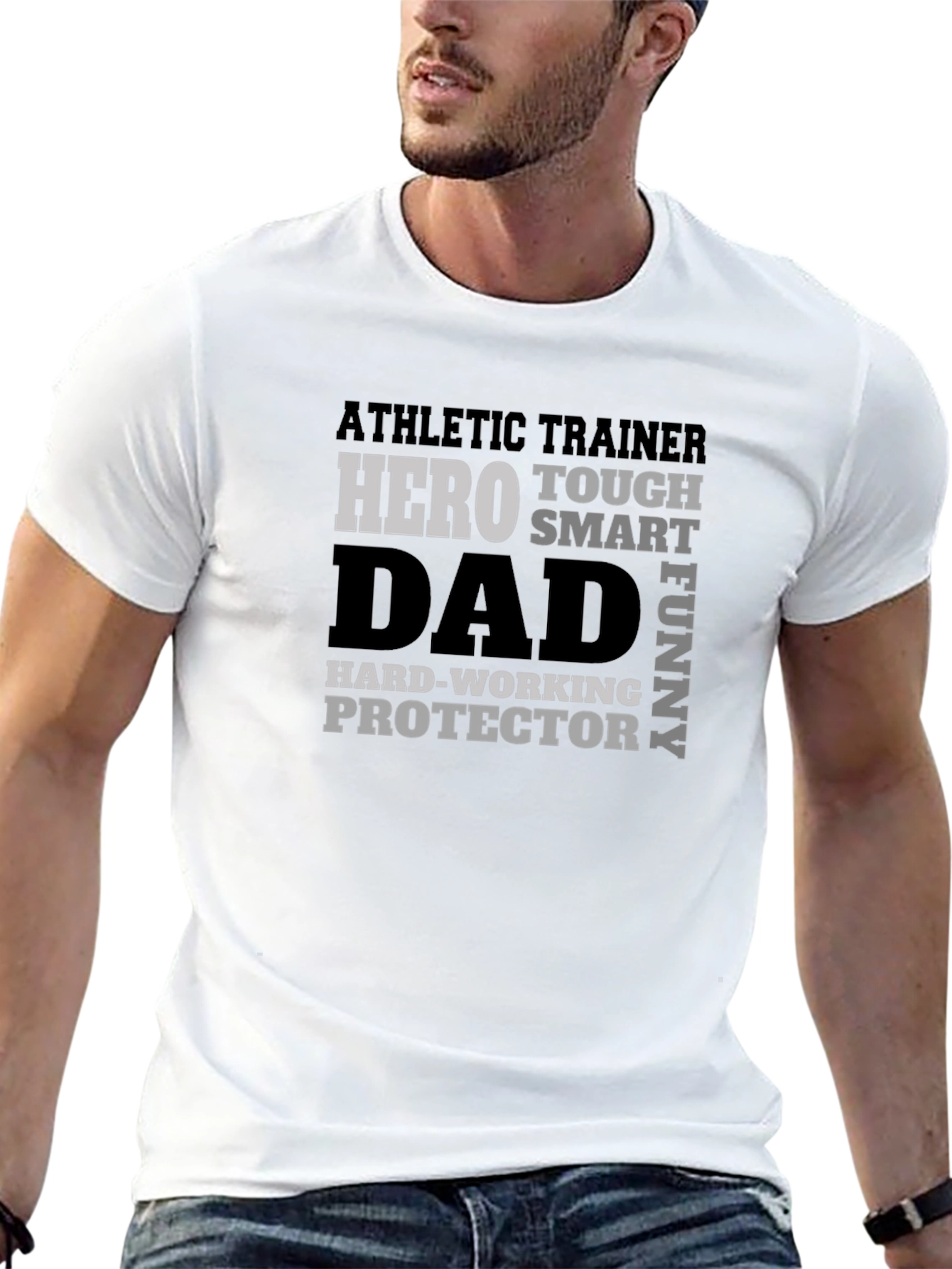 Athletic Trainer Dad T-Shirt - Hero Tough Funny