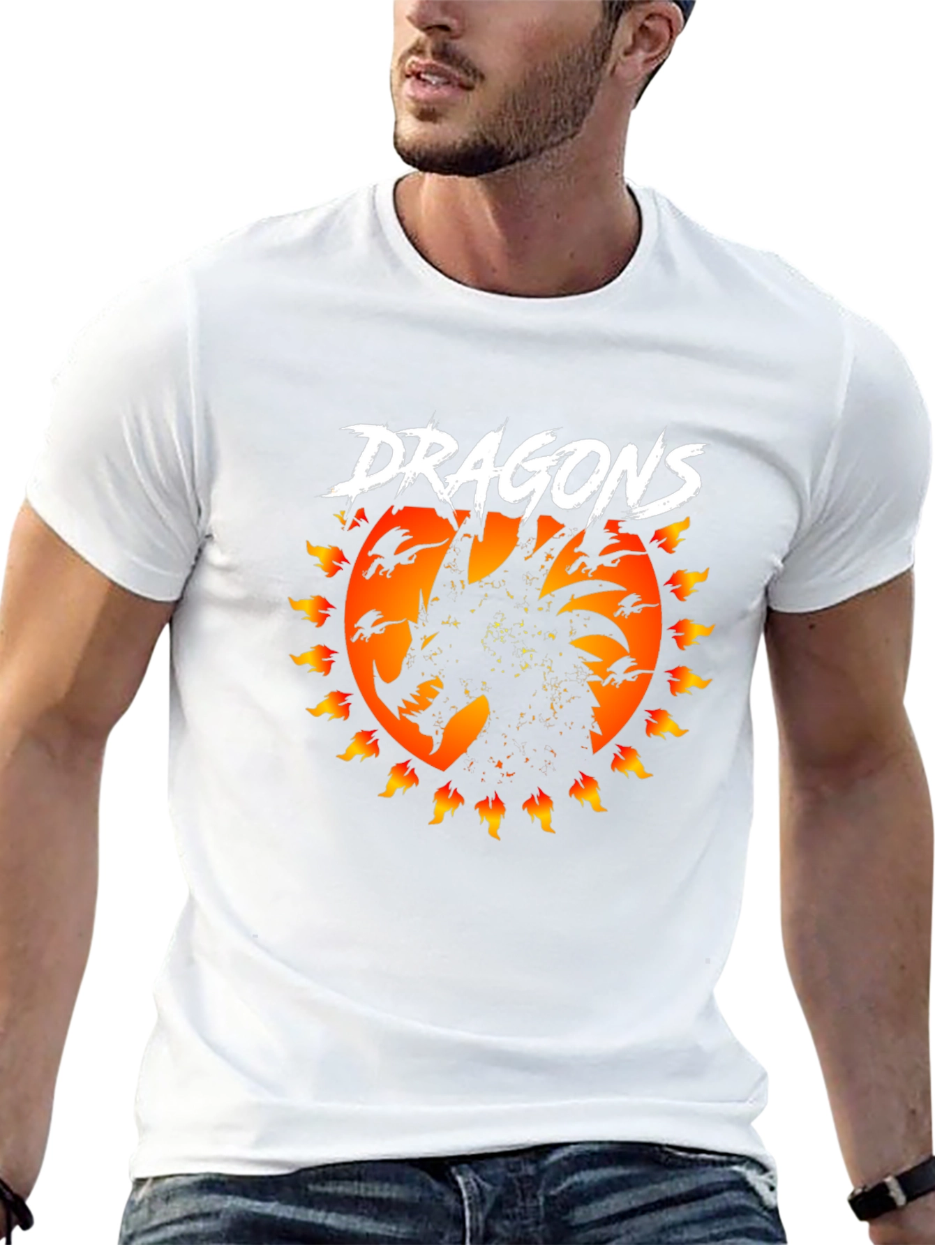 Dragons Graphic Tee - Fantasy T-Shirt
