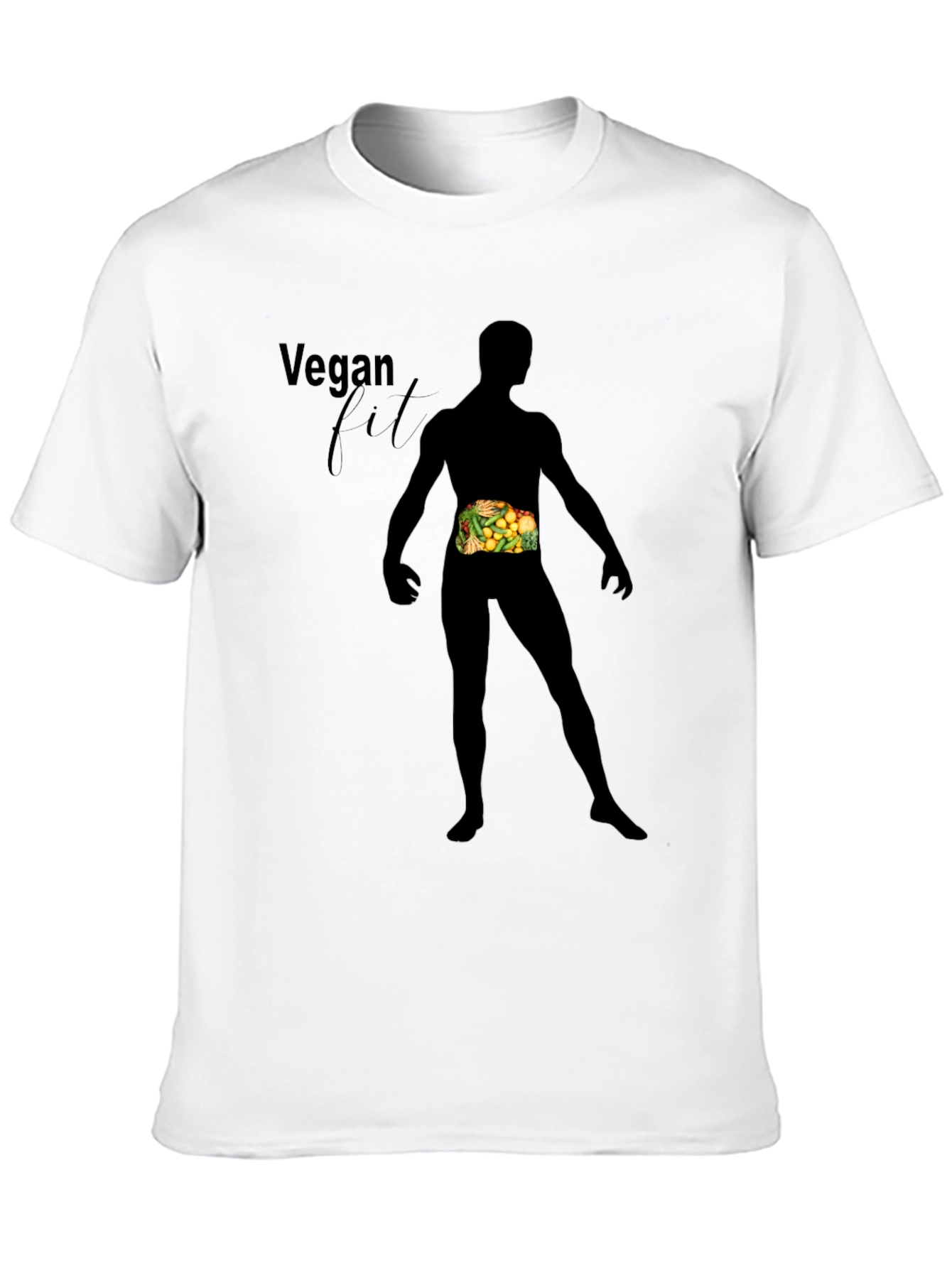 Vegan Fit Black T-Shirt