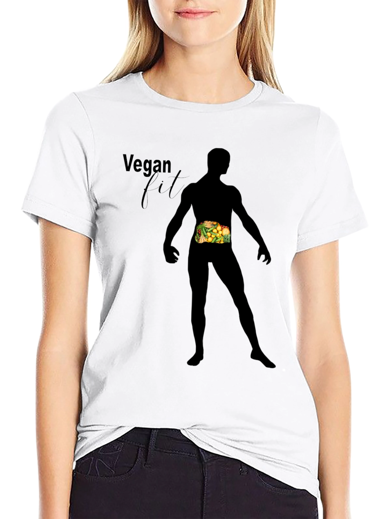 Vegan Fit Black T-Shirt