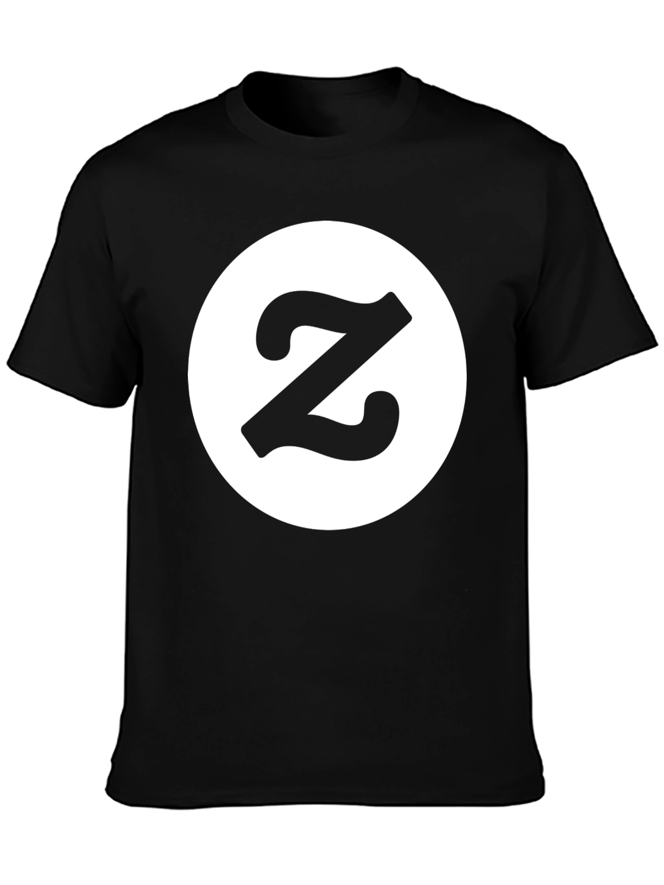Letter Z Logo Black T-Shirt