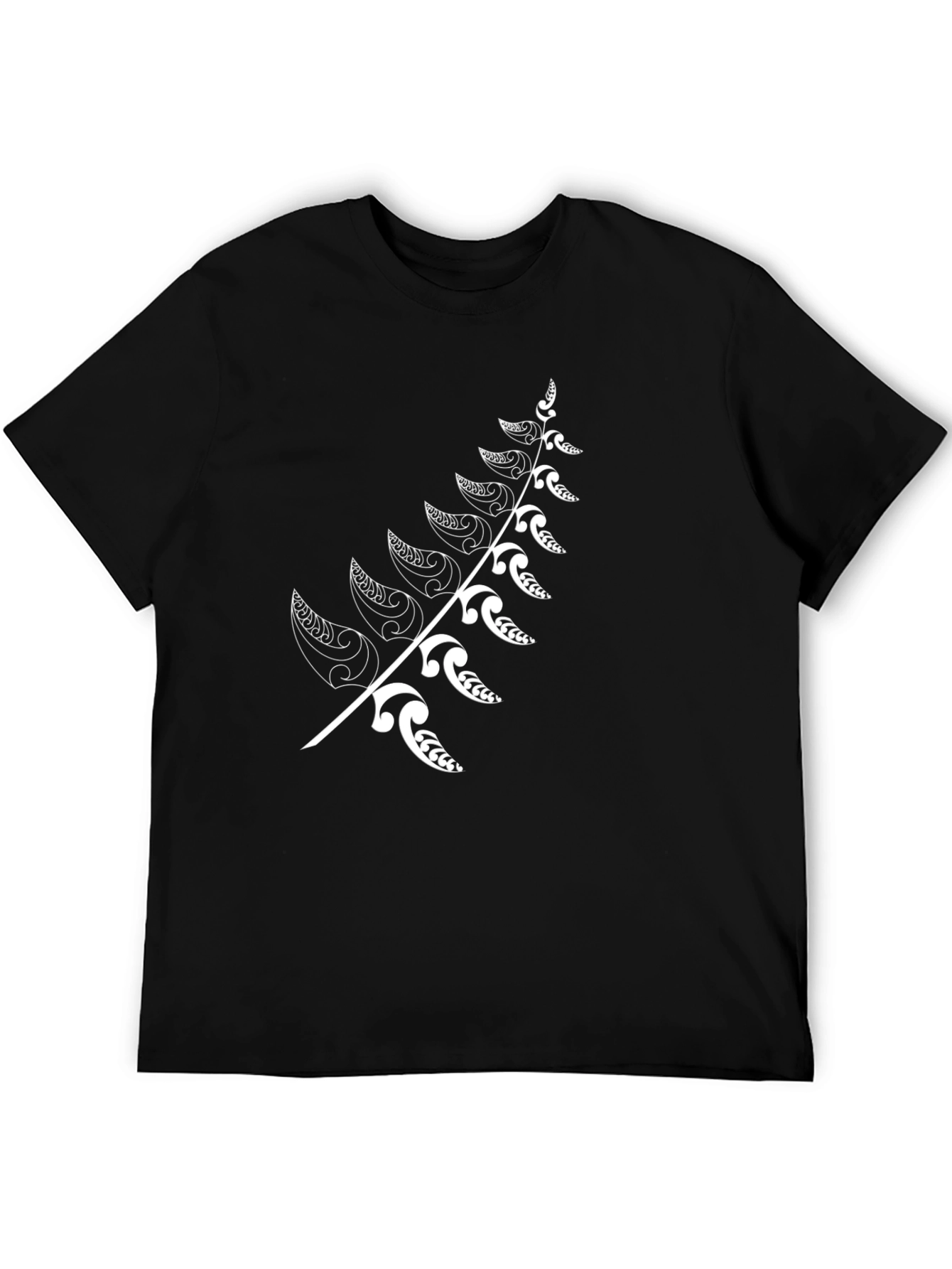 Maori Fern Black T-Shirt