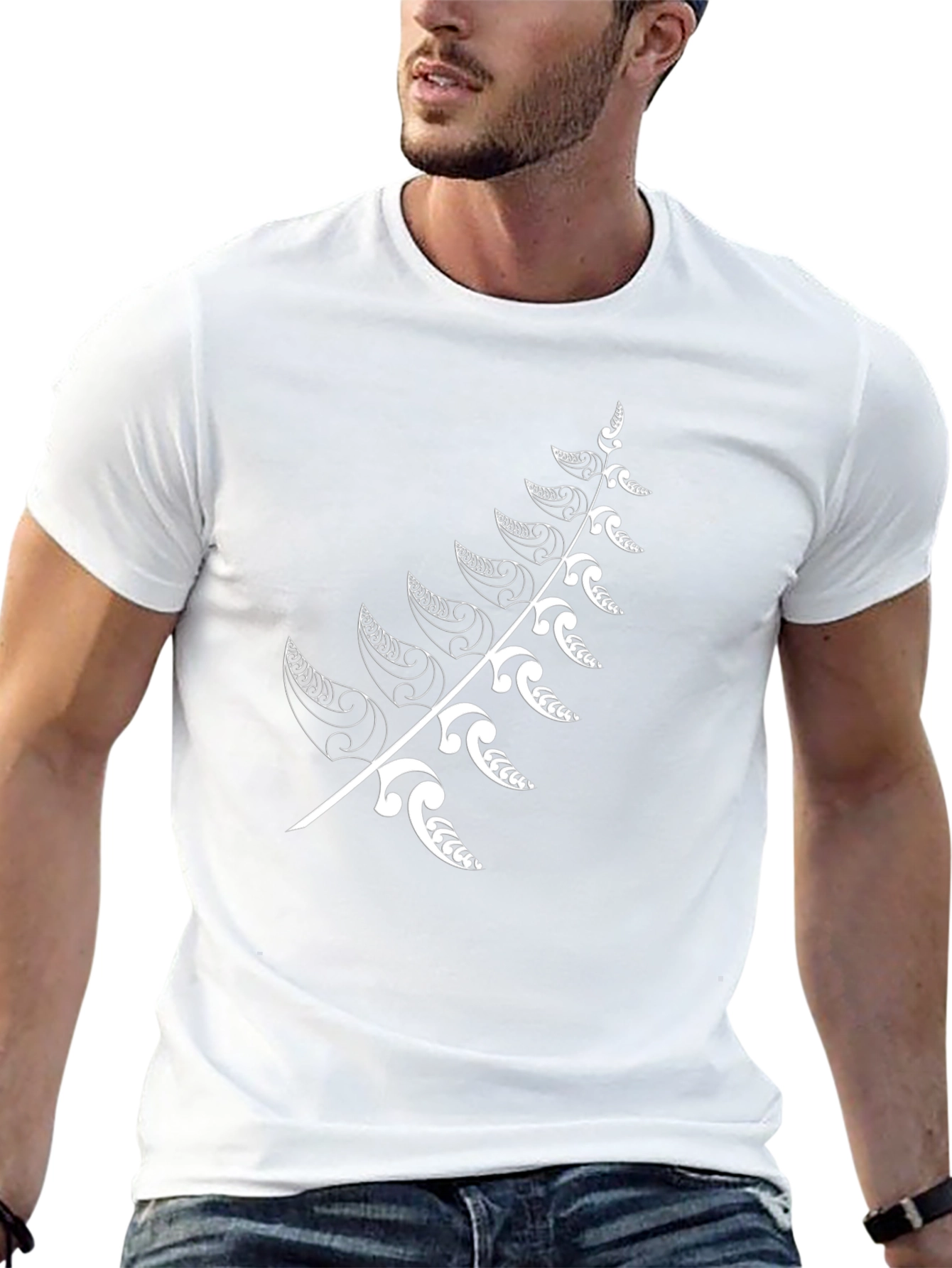 Maori Fern Black T-Shirt