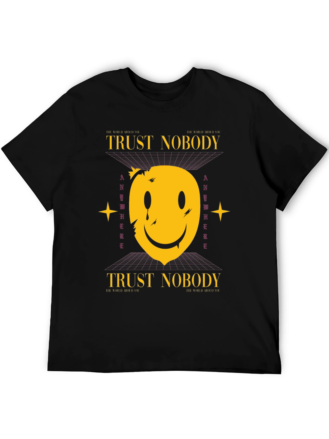 Trust Nobody Graphic T-Shirt - Trendy Streetwear