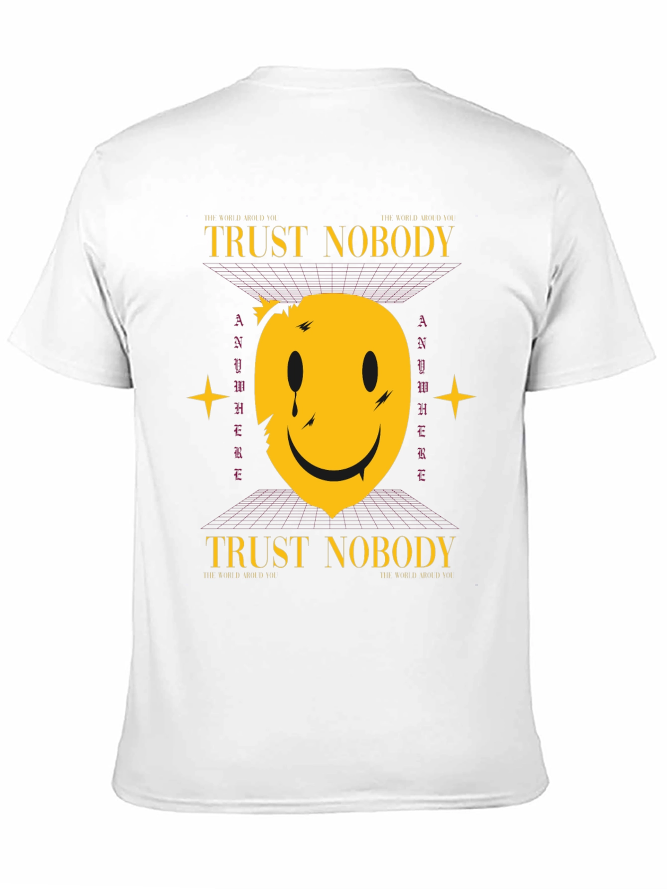 Trust Nobody Graphic T-Shirt - Trendy Streetwear