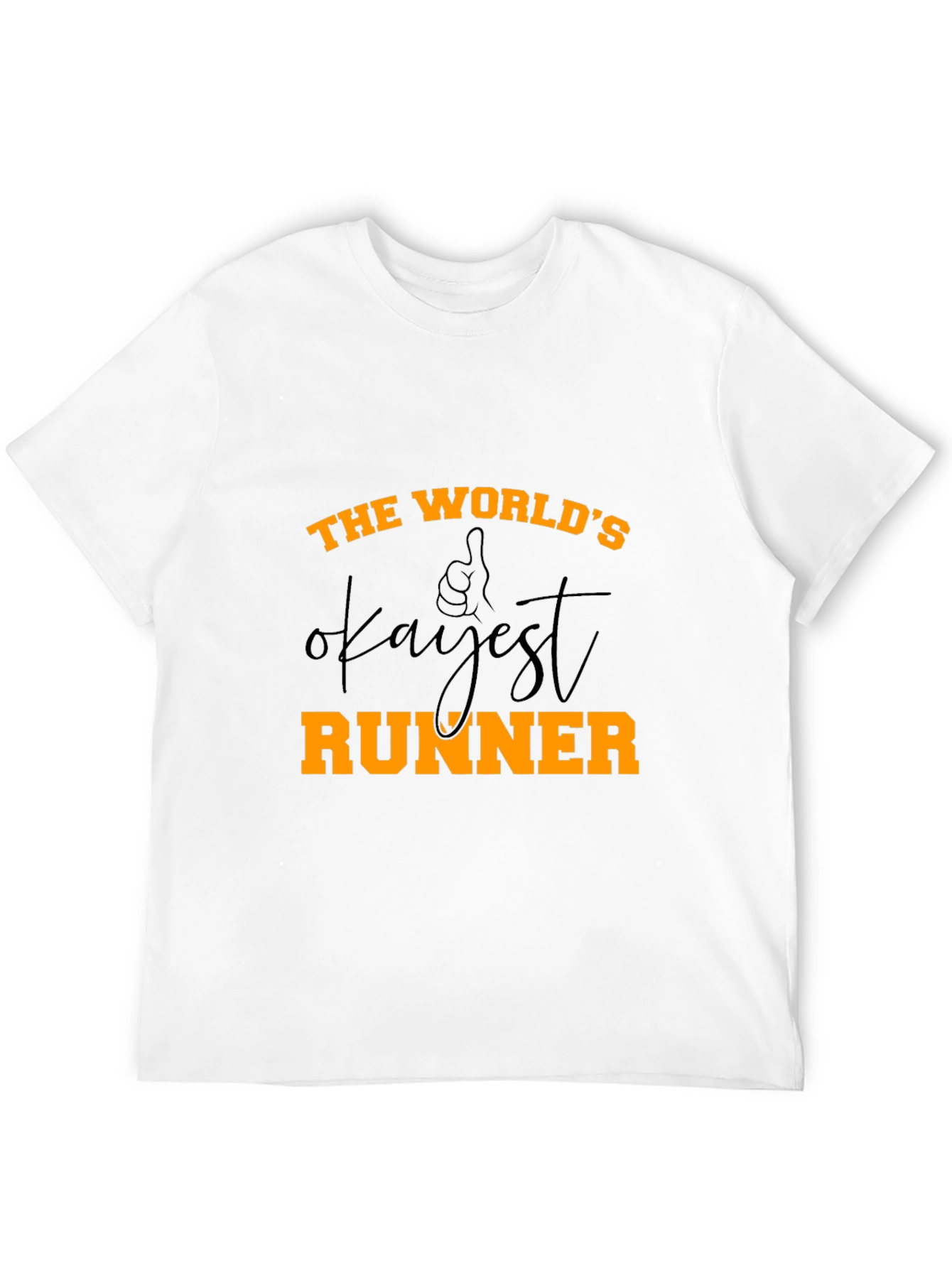 Worlds Okayest Runner - Novelty Graphic T-Shirt