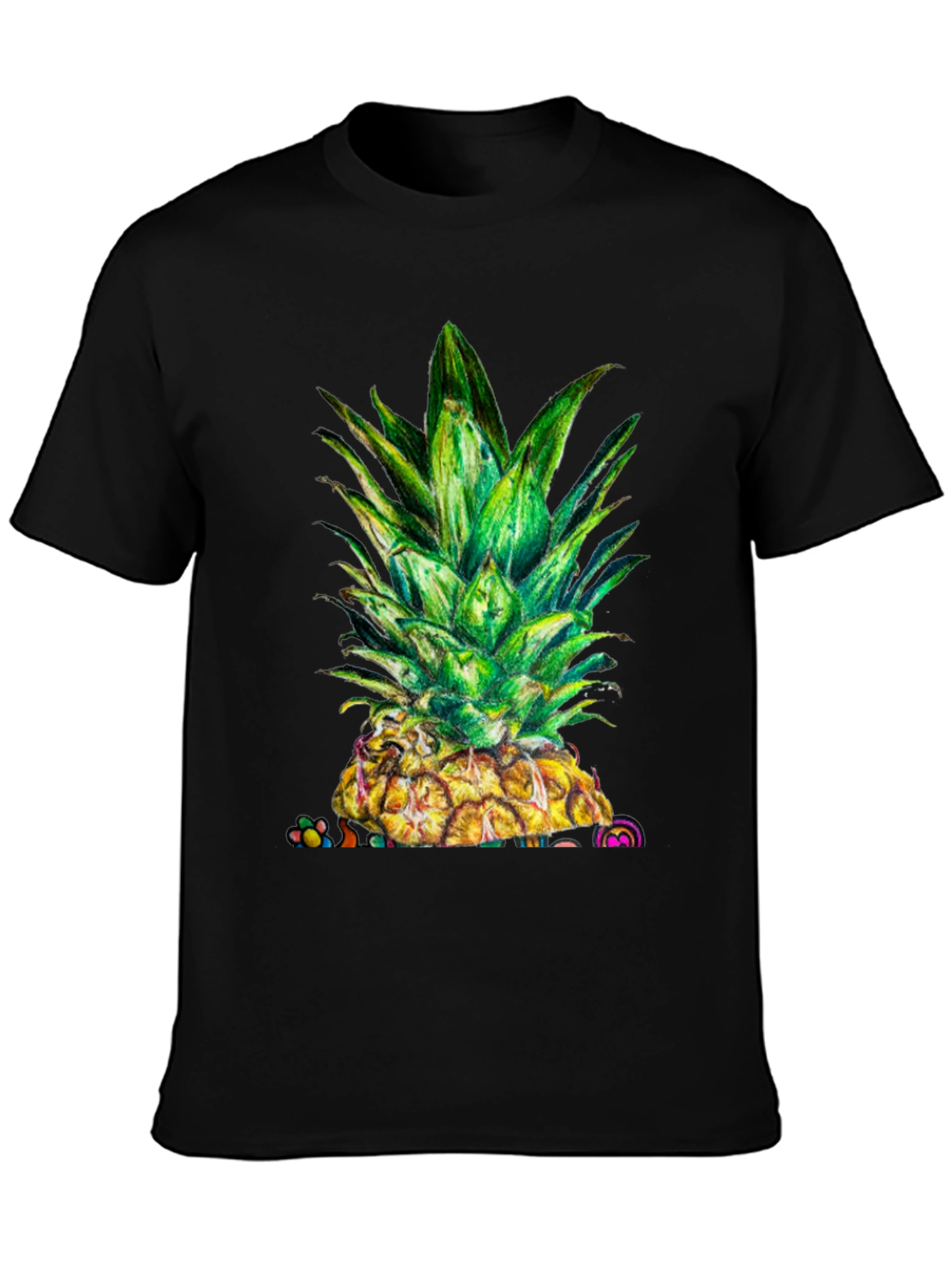 Pineapple Graphic Tee - Unique Fruit Design