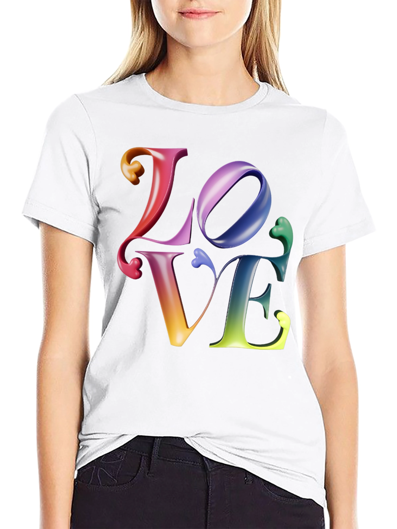 LOVE Graphic Tee - Rainbow Pride Shirt
