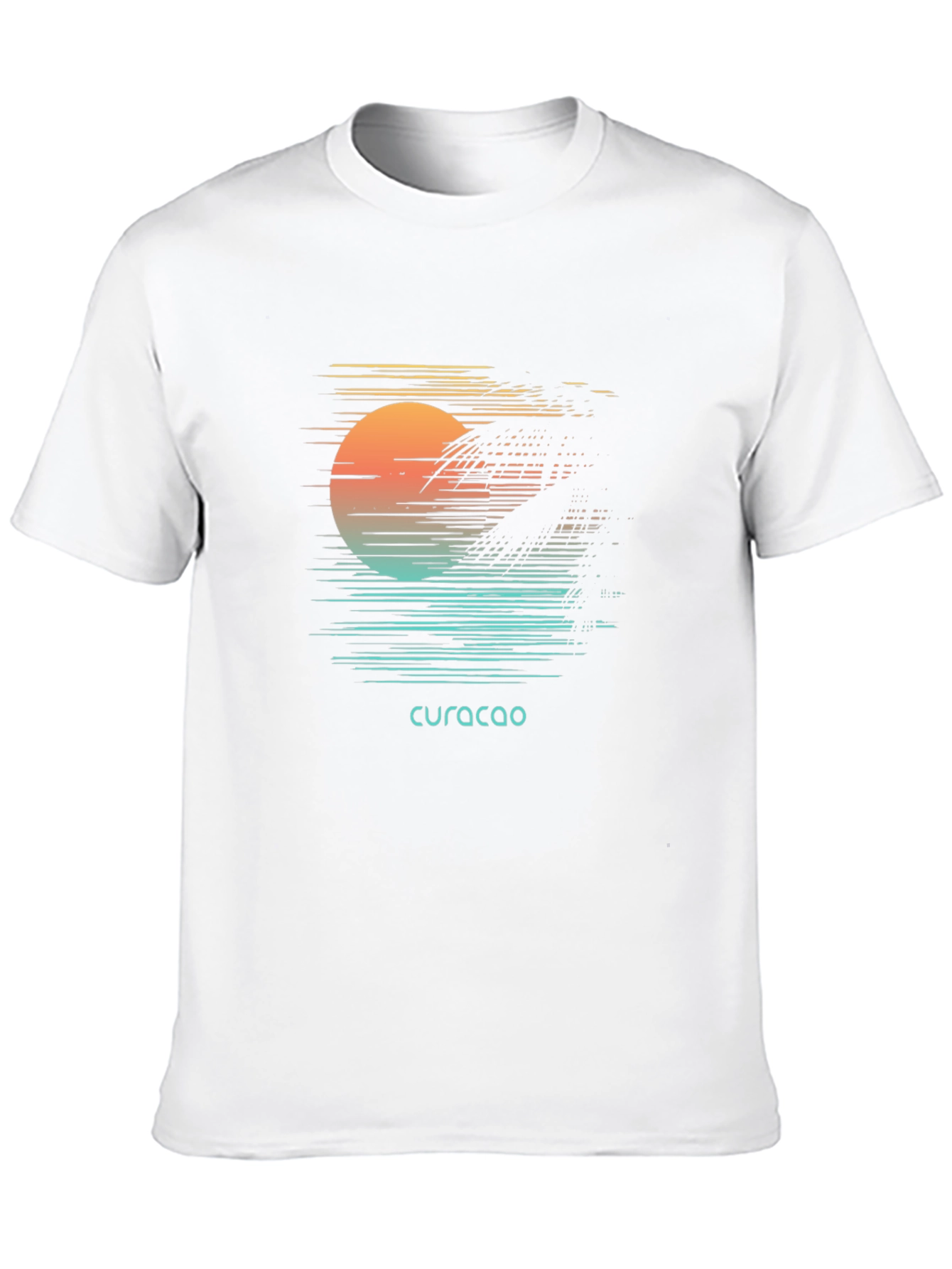 Curacao Sunset Graphic Tee - Island Vibes