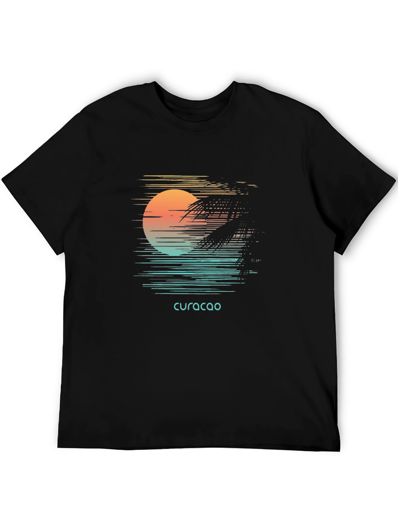 Curacao Sunset Graphic Tee - Island Vibes