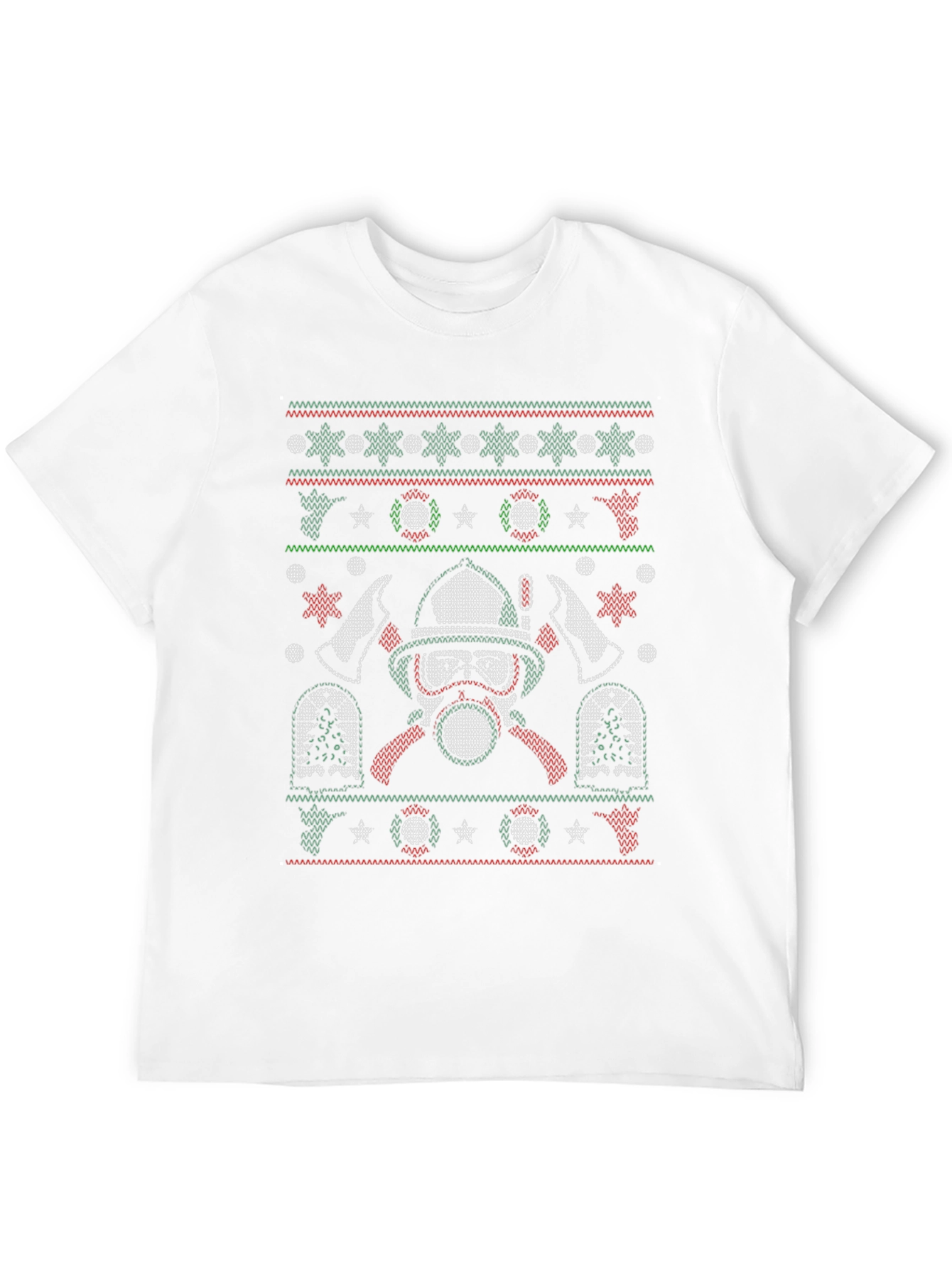 Firefighter Ugly Christmas Sweater T-Shirt