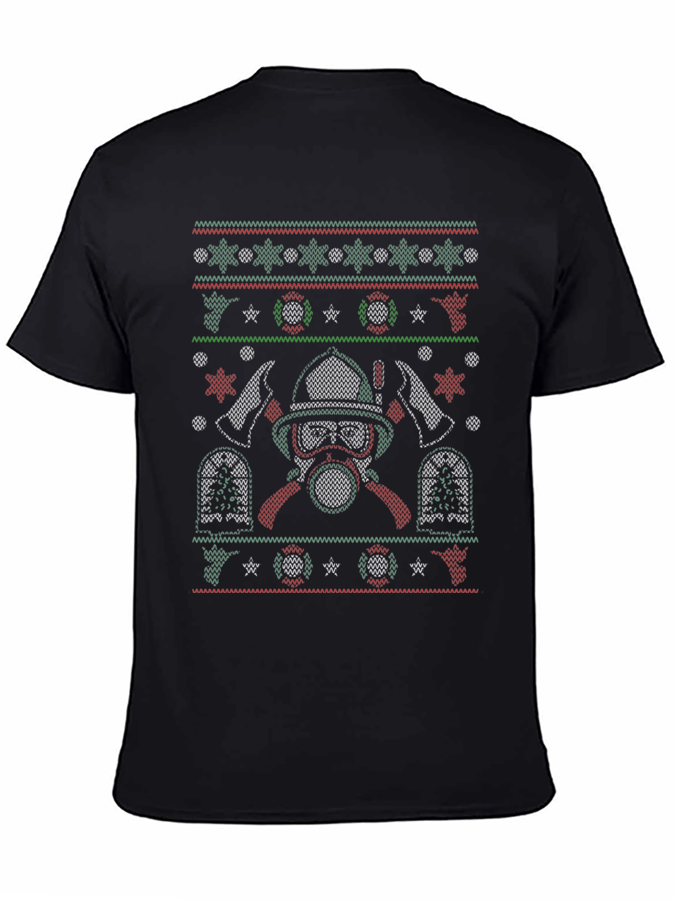 Firefighter Ugly Christmas Sweater T-Shirt