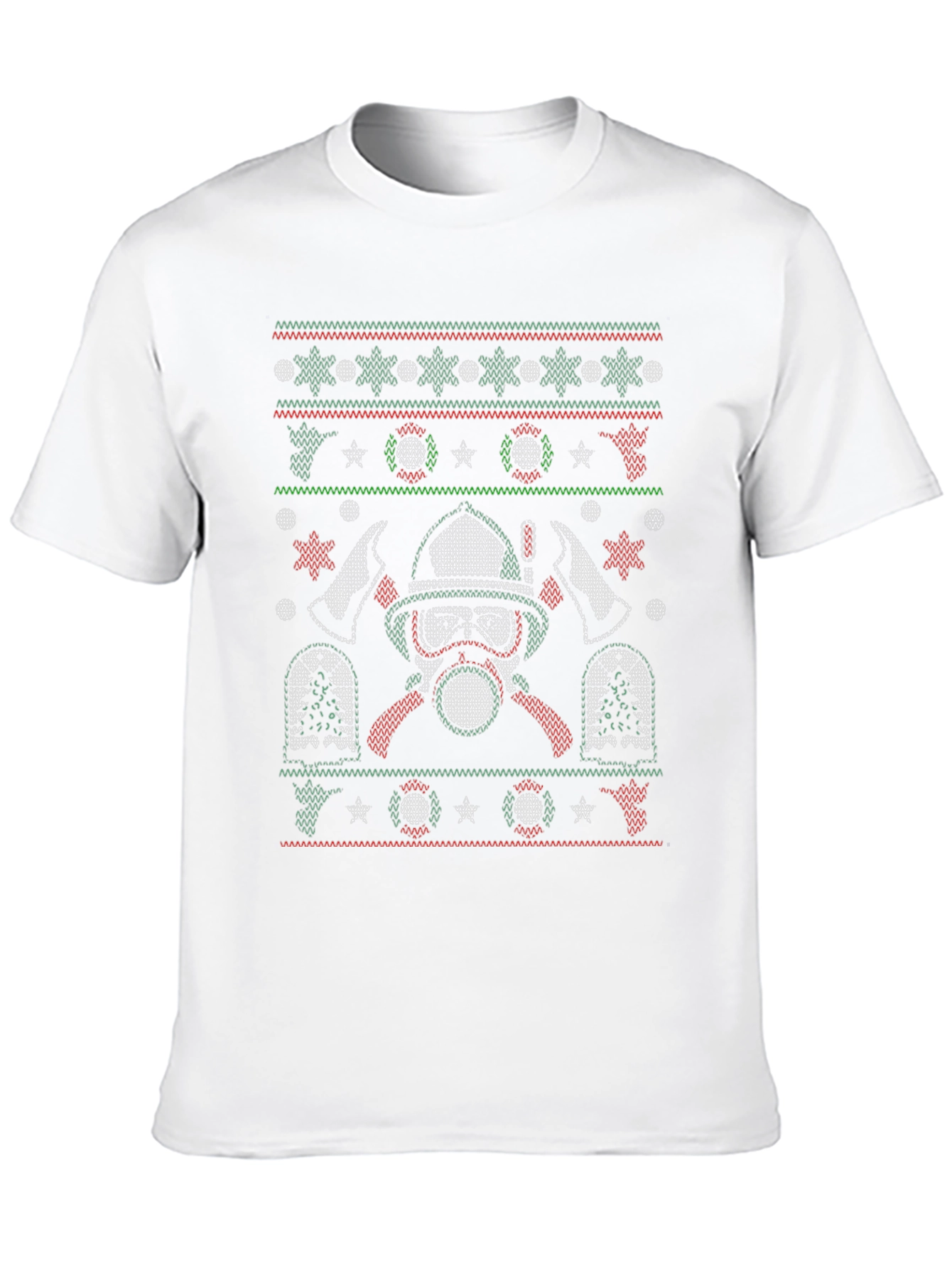 Firefighter Ugly Christmas Sweater T-Shirt