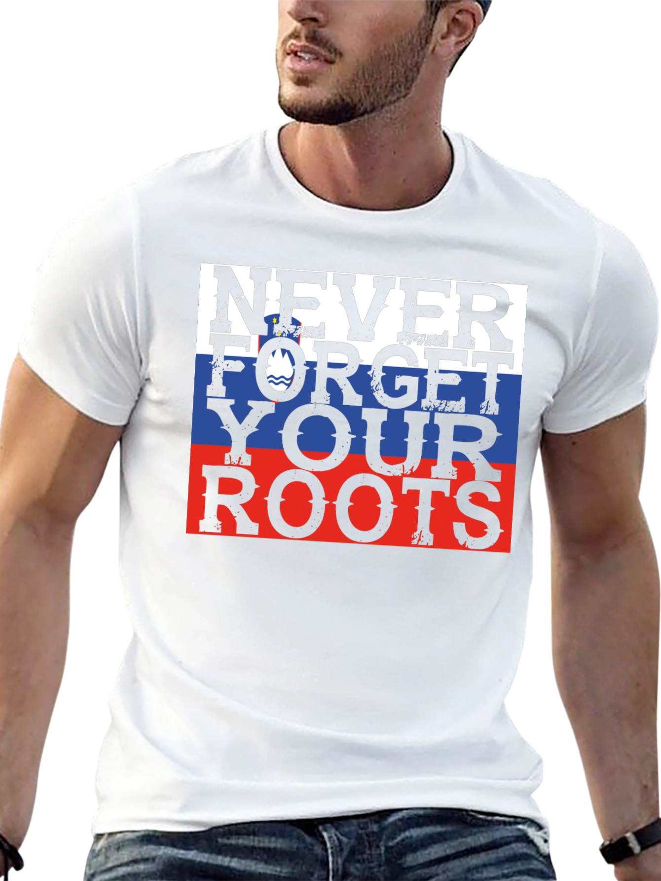 Never Forget Your Roots Slovenia Flag T-Shirt