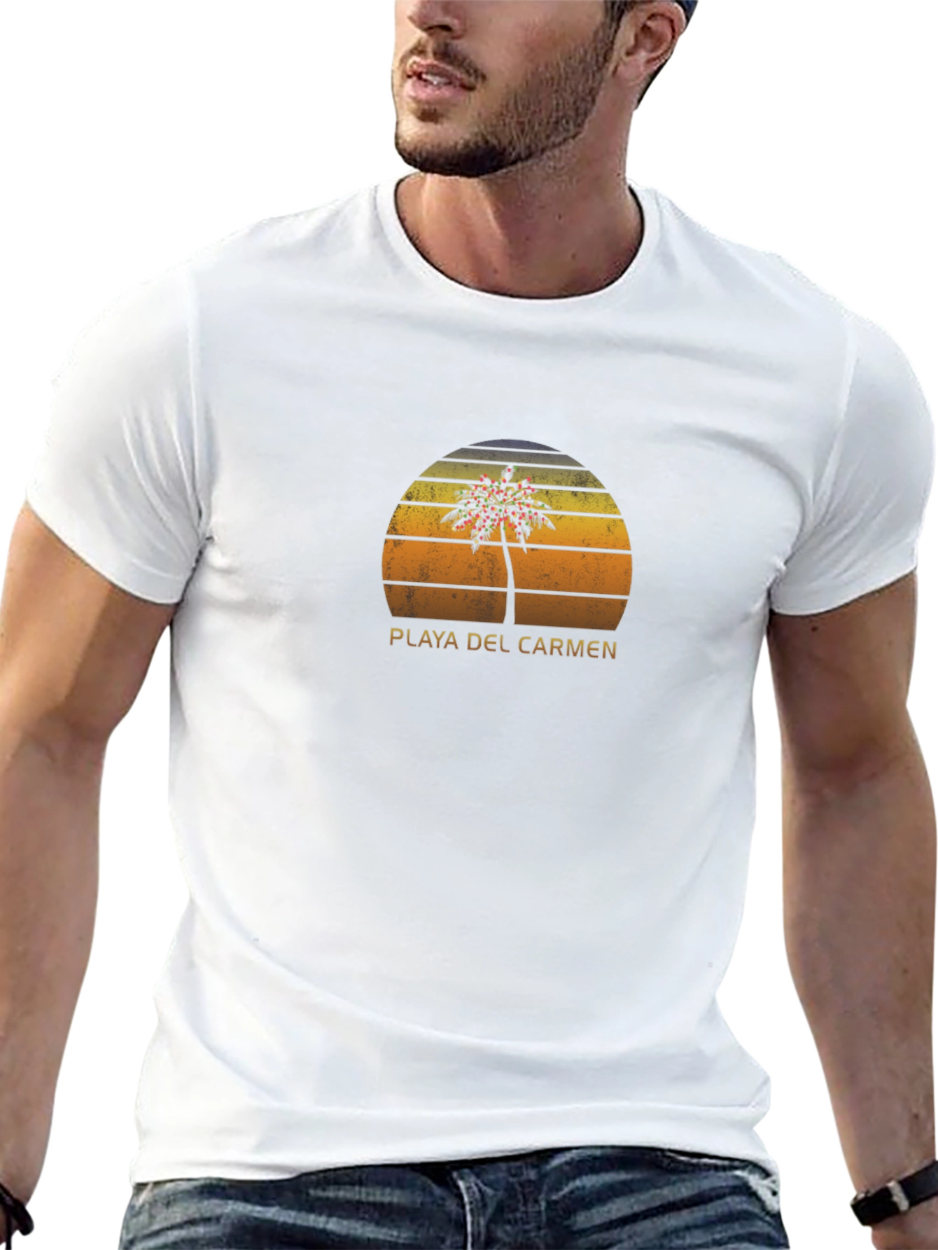 Playa Del Carmen Retro Graphic T-Shirt