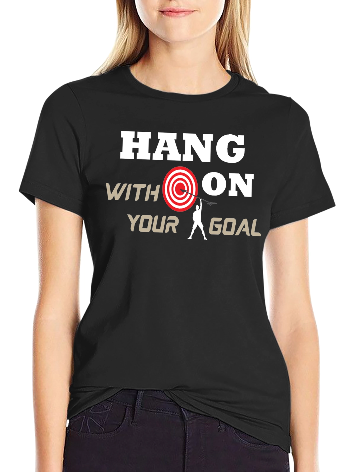 Hang On Your Goal T-Shirt | Motivational Graphic Tee