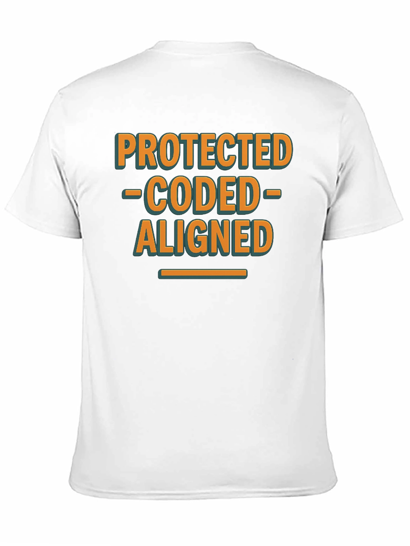 Protected Coded Aligned Graphic T-Shirt