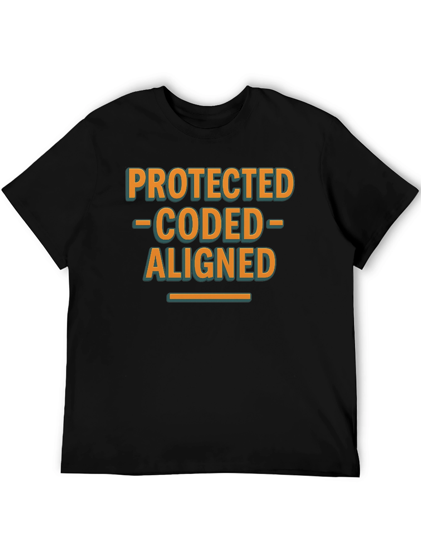 Protected Coded Aligned Graphic T-Shirt