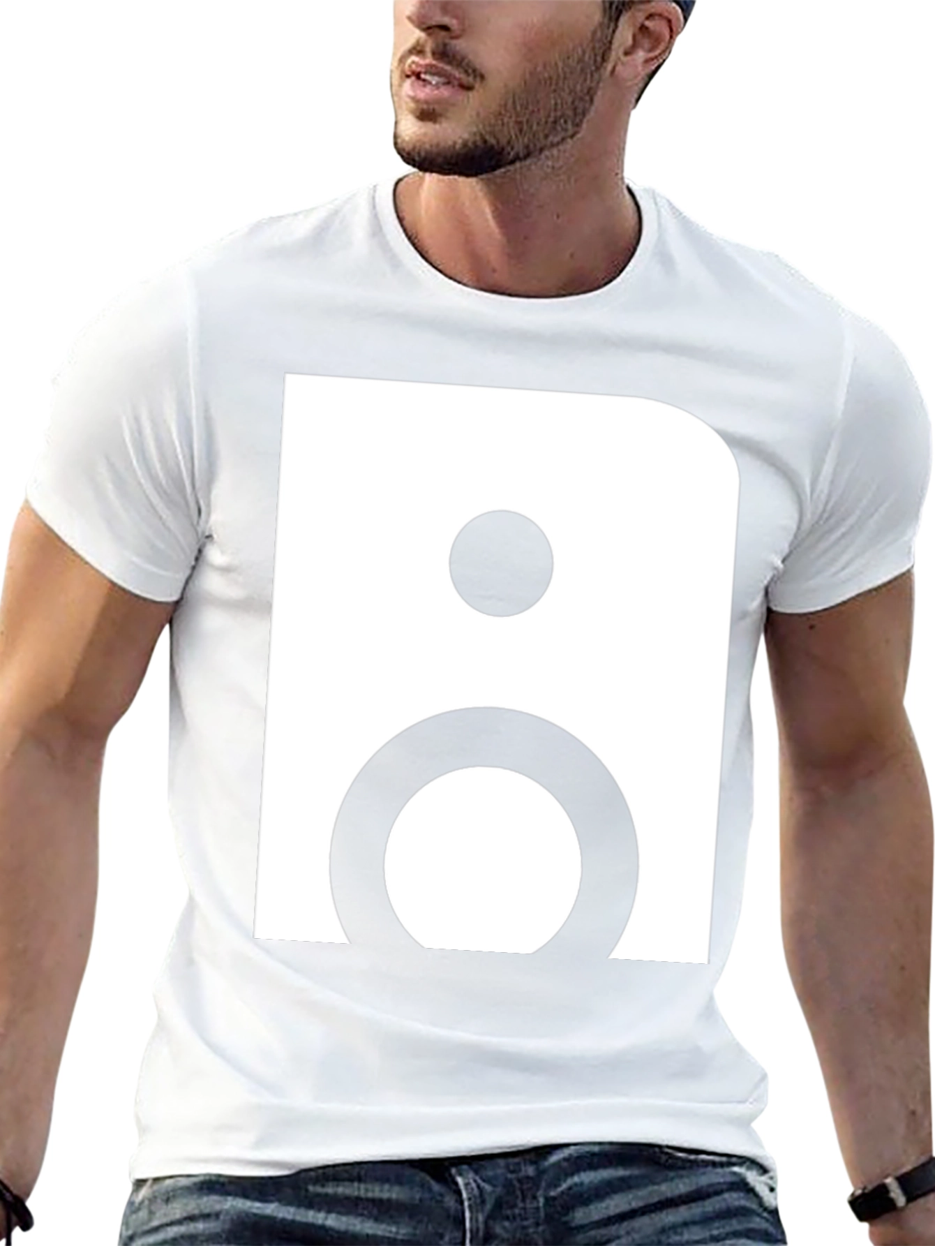Abstract Graphic Tee - Bold Minimalist Design
