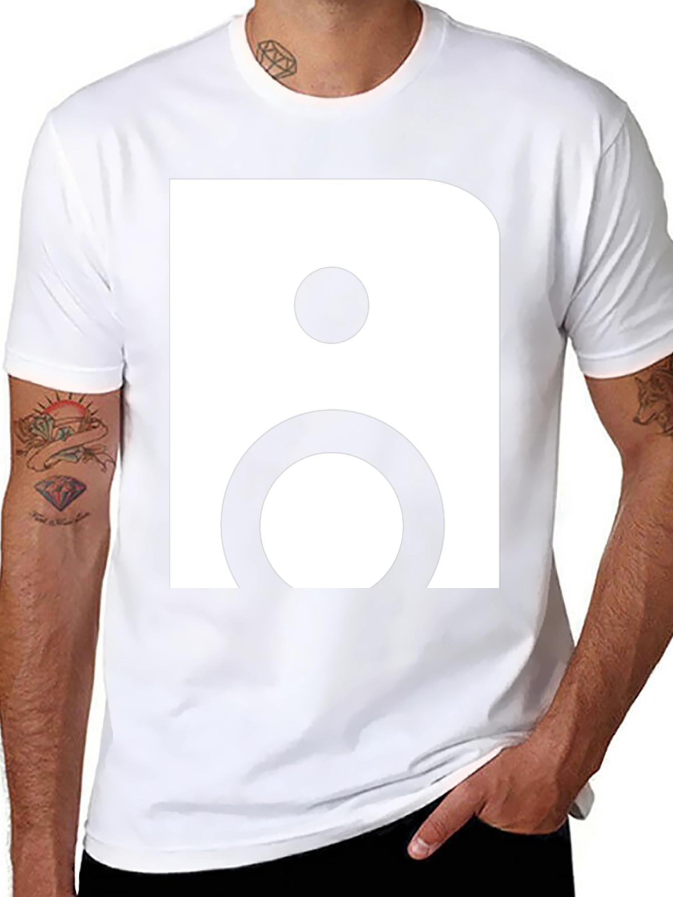 Abstract Graphic Tee - Bold Minimalist Design