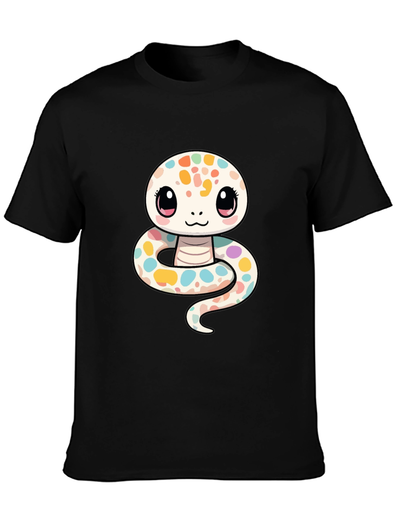 Cute Cartoon Snake Graphic T-Shirt