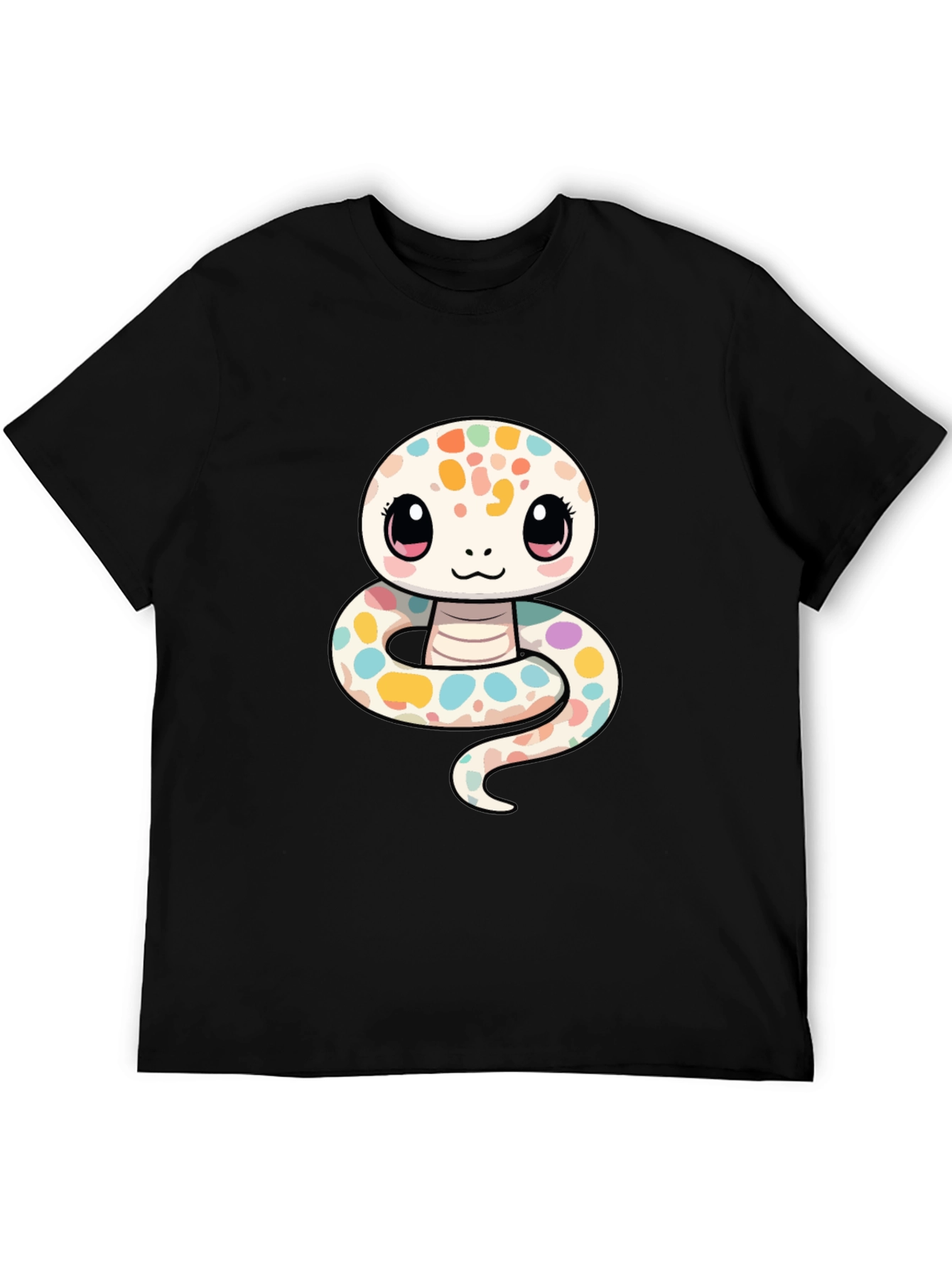 Cute Cartoon Snake Graphic T-Shirt