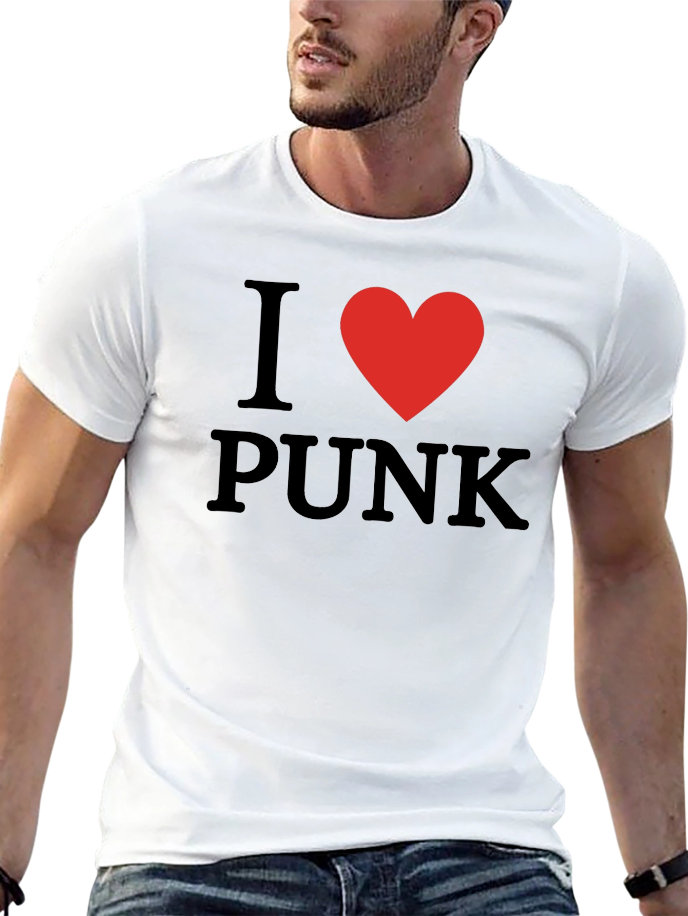 I Love Punk Black T-Shirt