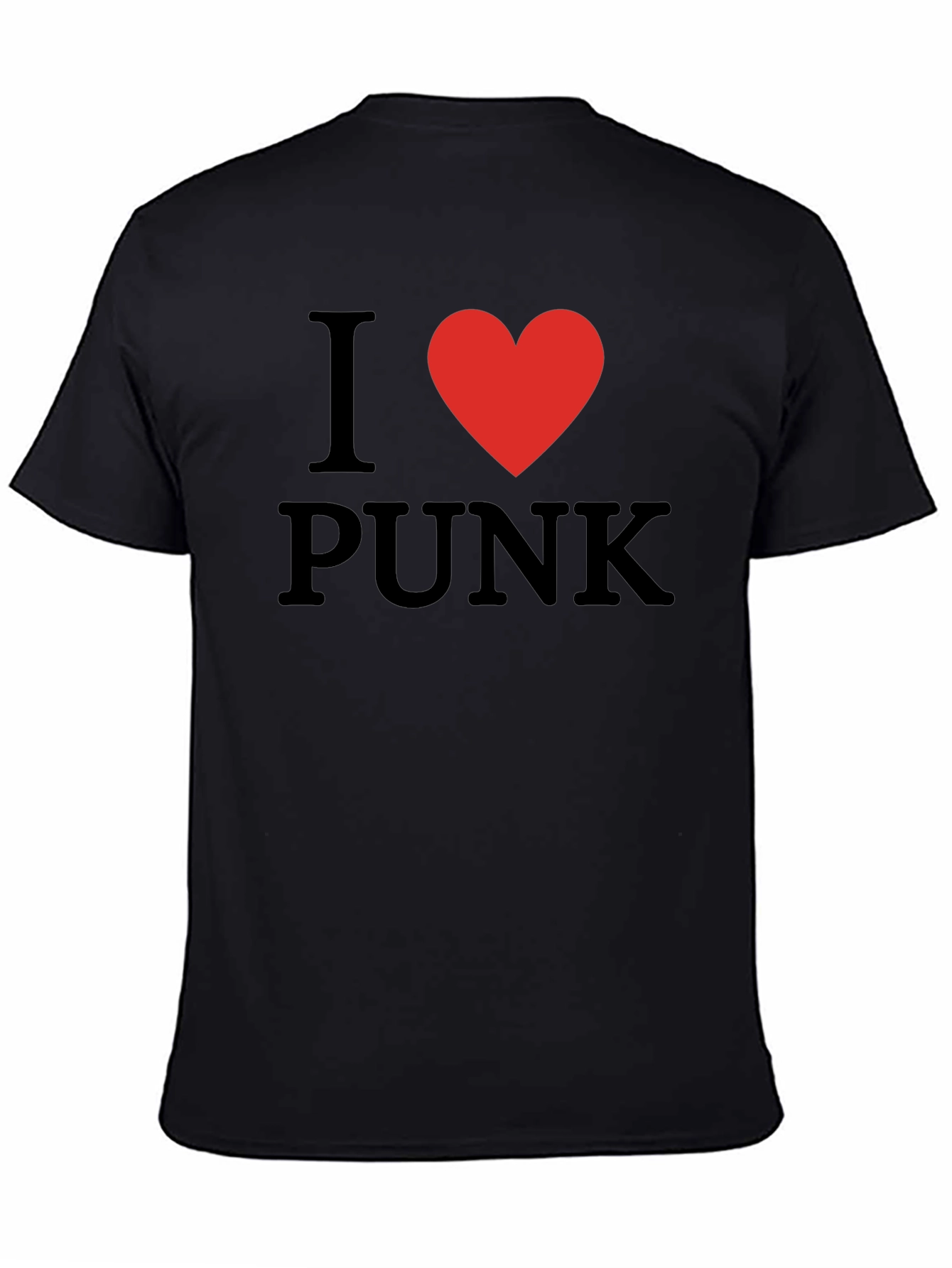 I Love Punk Black T-Shirt