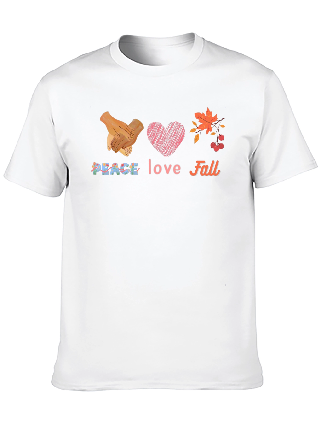Peace Love Fall Graphic T-Shirt