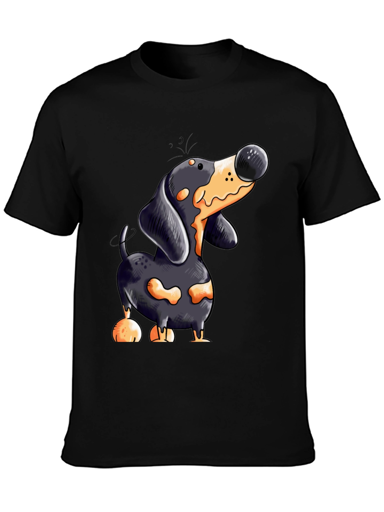 Cartoon Dachshund T-Shirt | Unique Dog Lover Tee