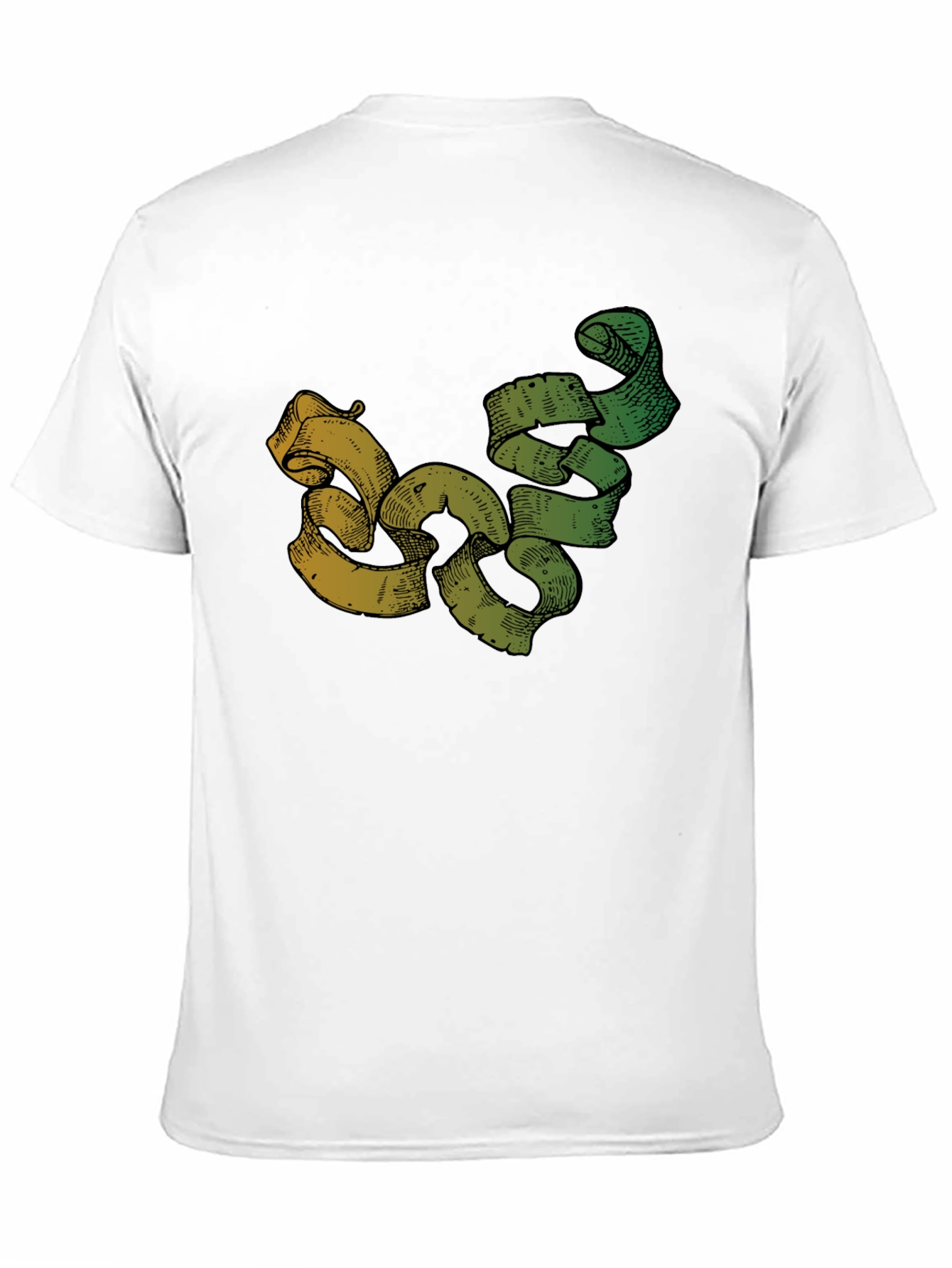 Modern Scroll Design Black T-Shirt