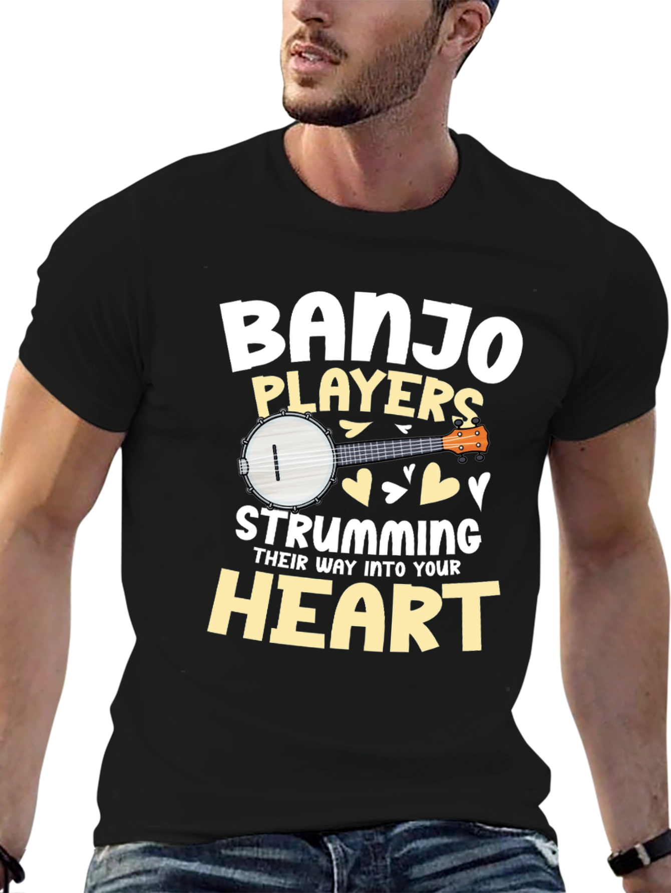 Banjo Players Strumming Heart T-Shirt