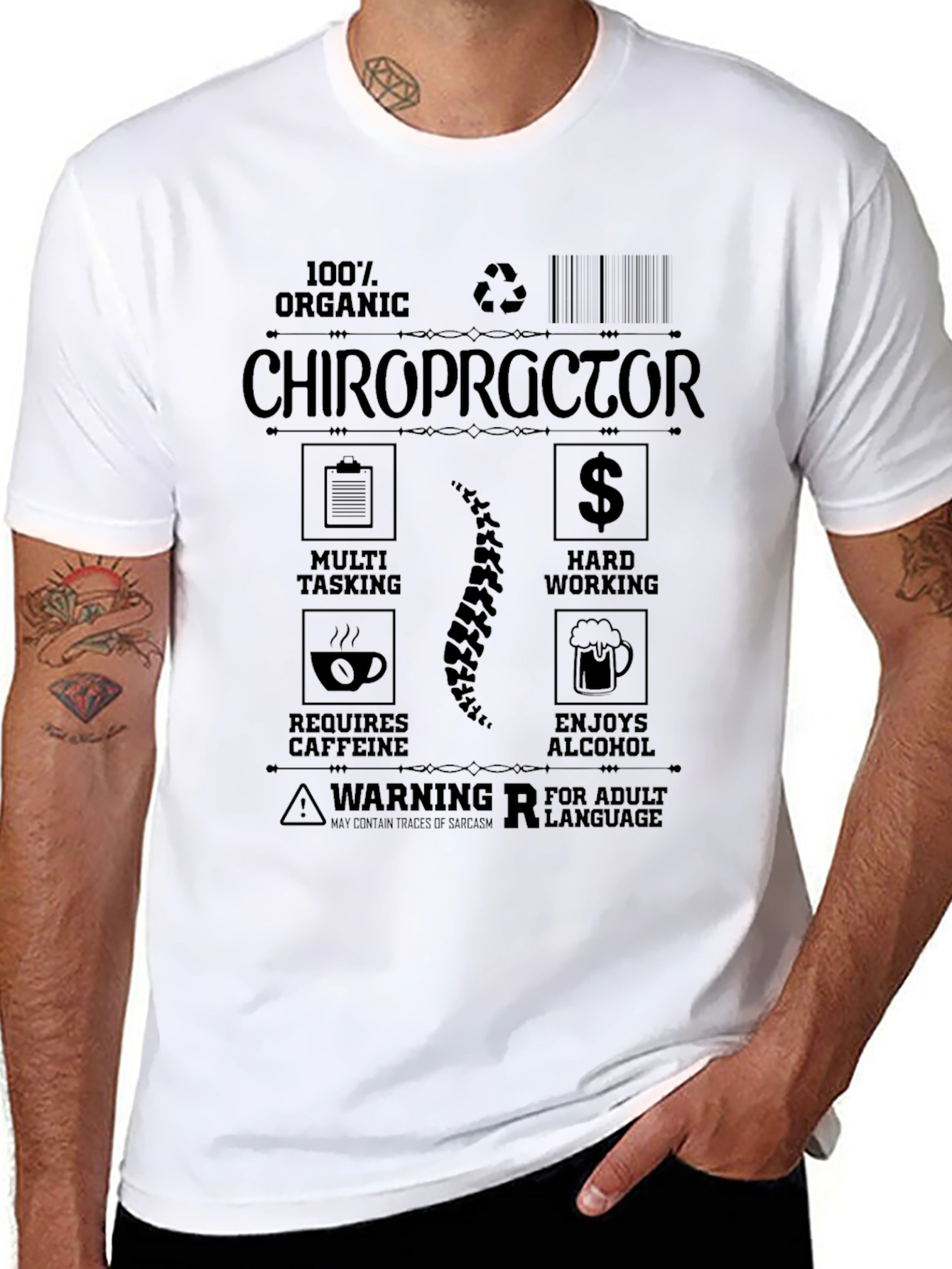 Chiropractor Organic T-Shirt - Adult Humor