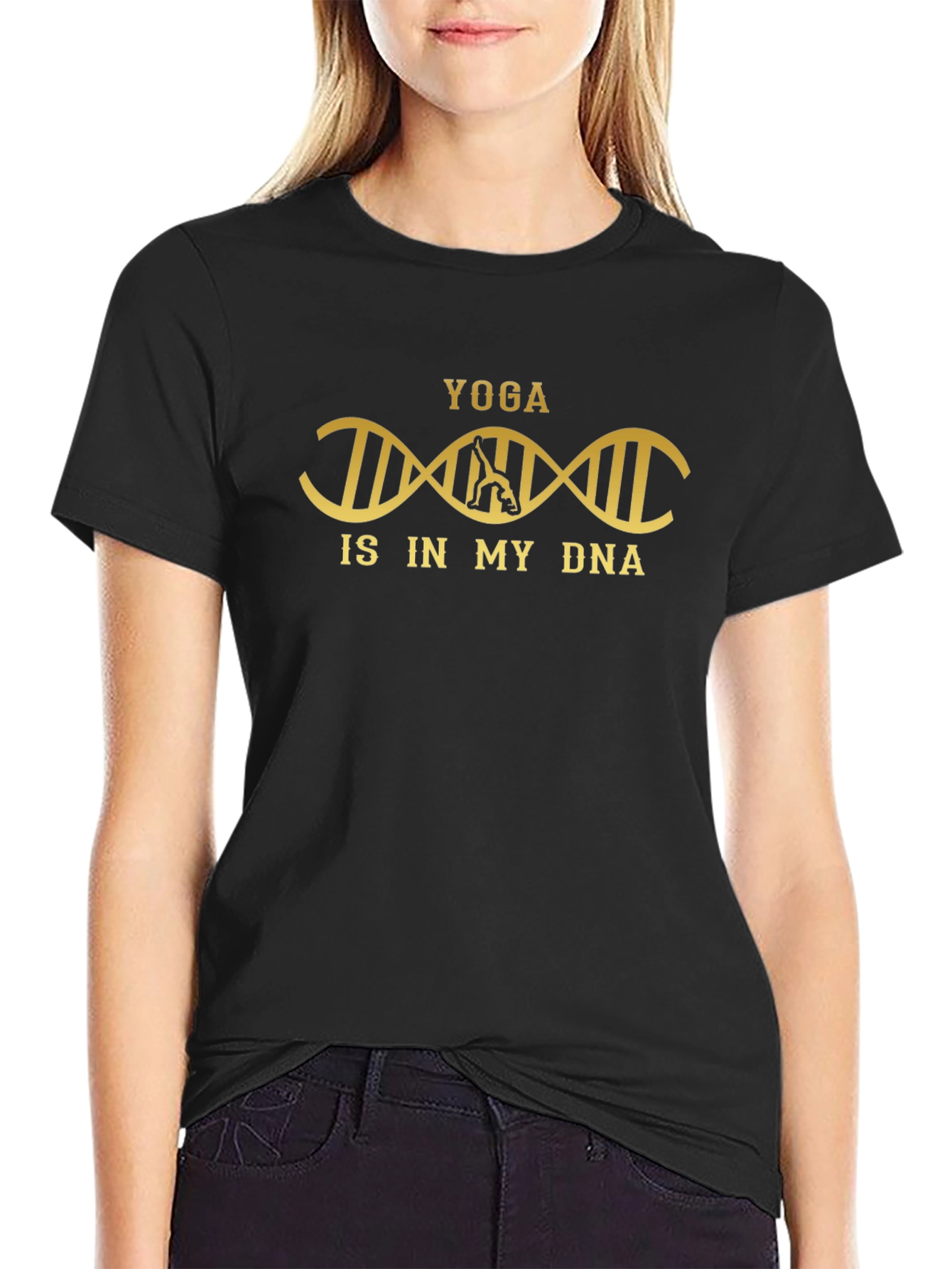 Yoga DNA T-Shirt - Stylish Workout Apparel