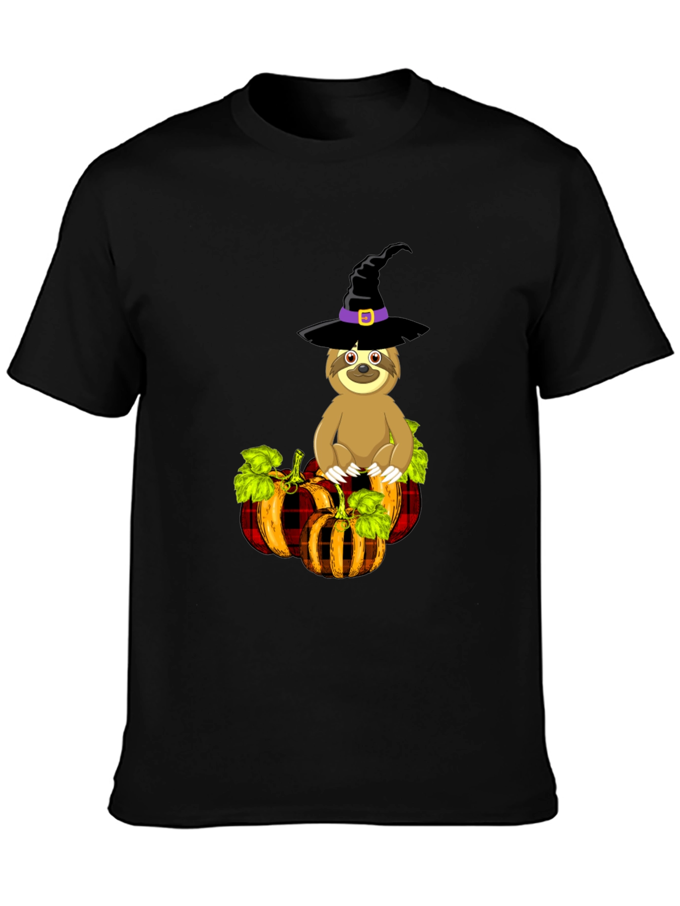 Sloth Witch Pumpkin T-Shirt: Halloween Apparel