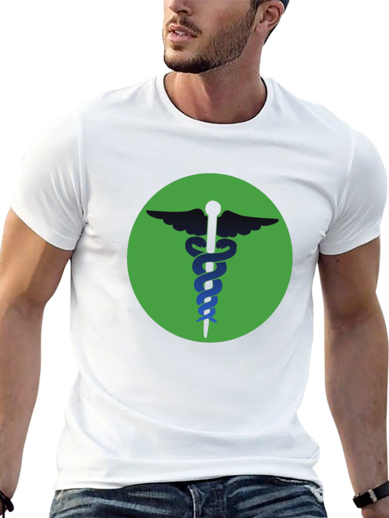 Caduceus T-Shirt - Medical Symbol Graphic Tee
