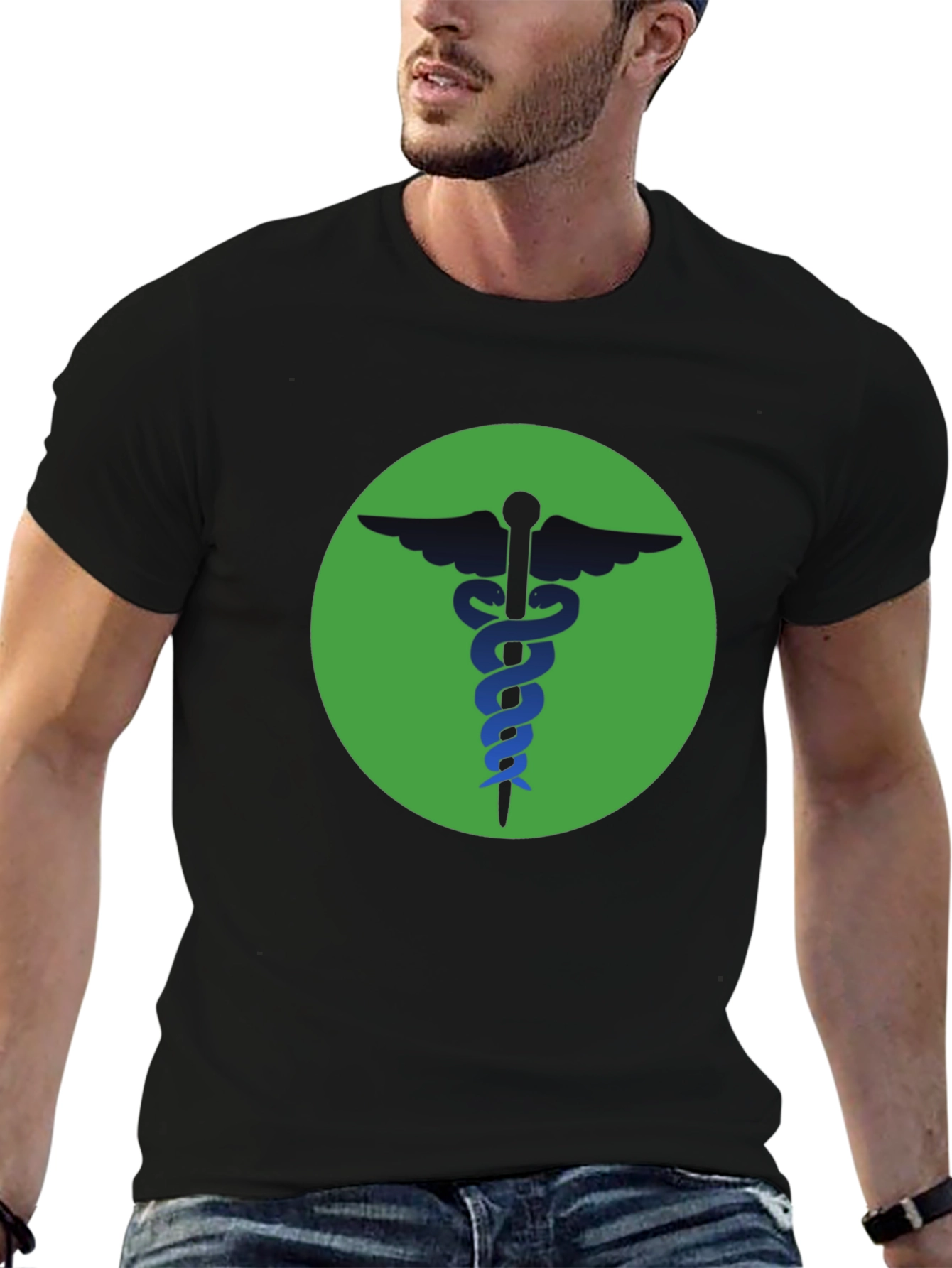 Caduceus T-Shirt - Medical Symbol Graphic Tee