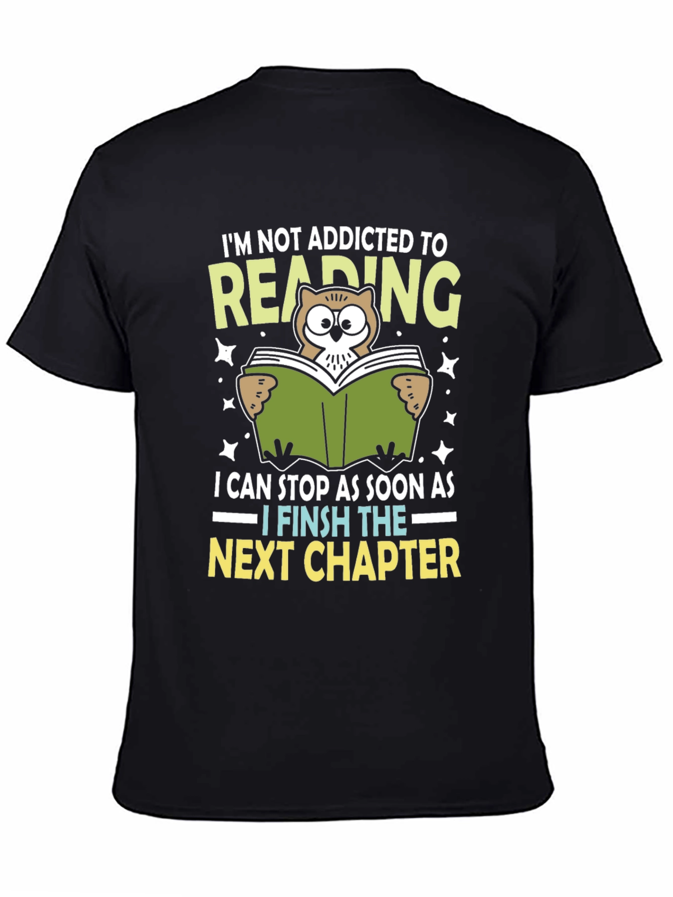 Reading Addict T-Shirt - Owl Lover