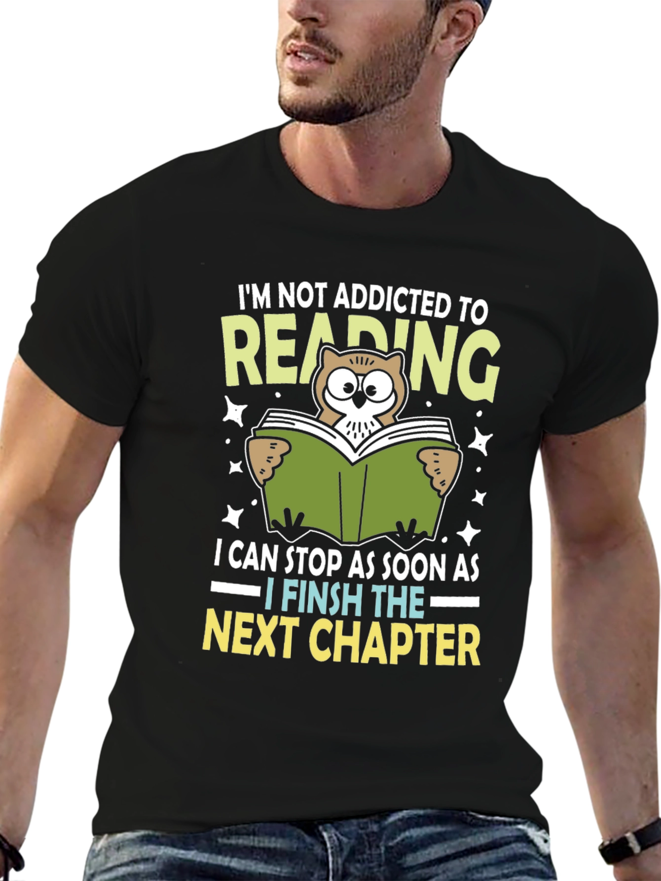 Reading Addict T-Shirt - Owl Lover