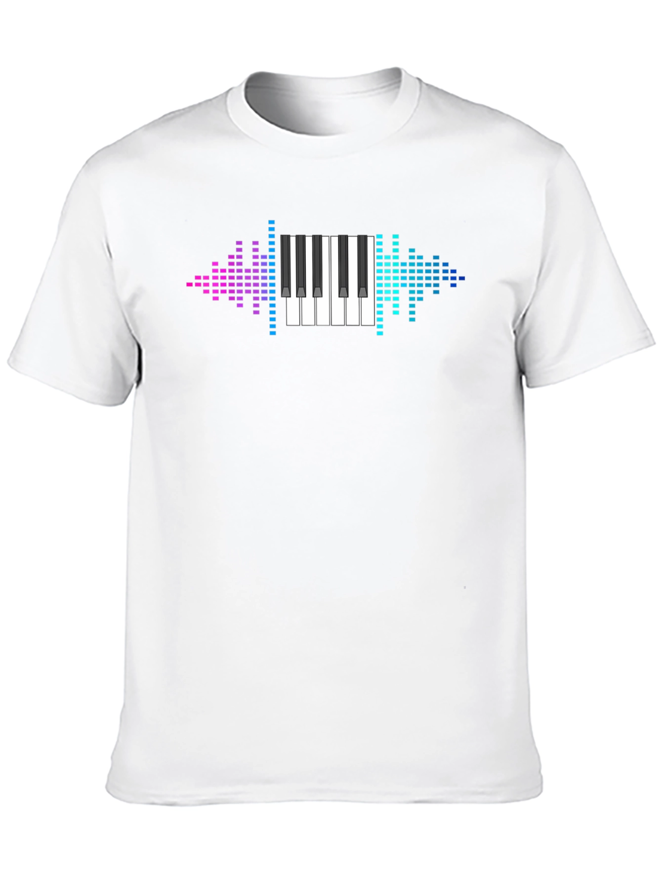 Piano Keyboard Graphic Tee - Music Lovers T-Shirt