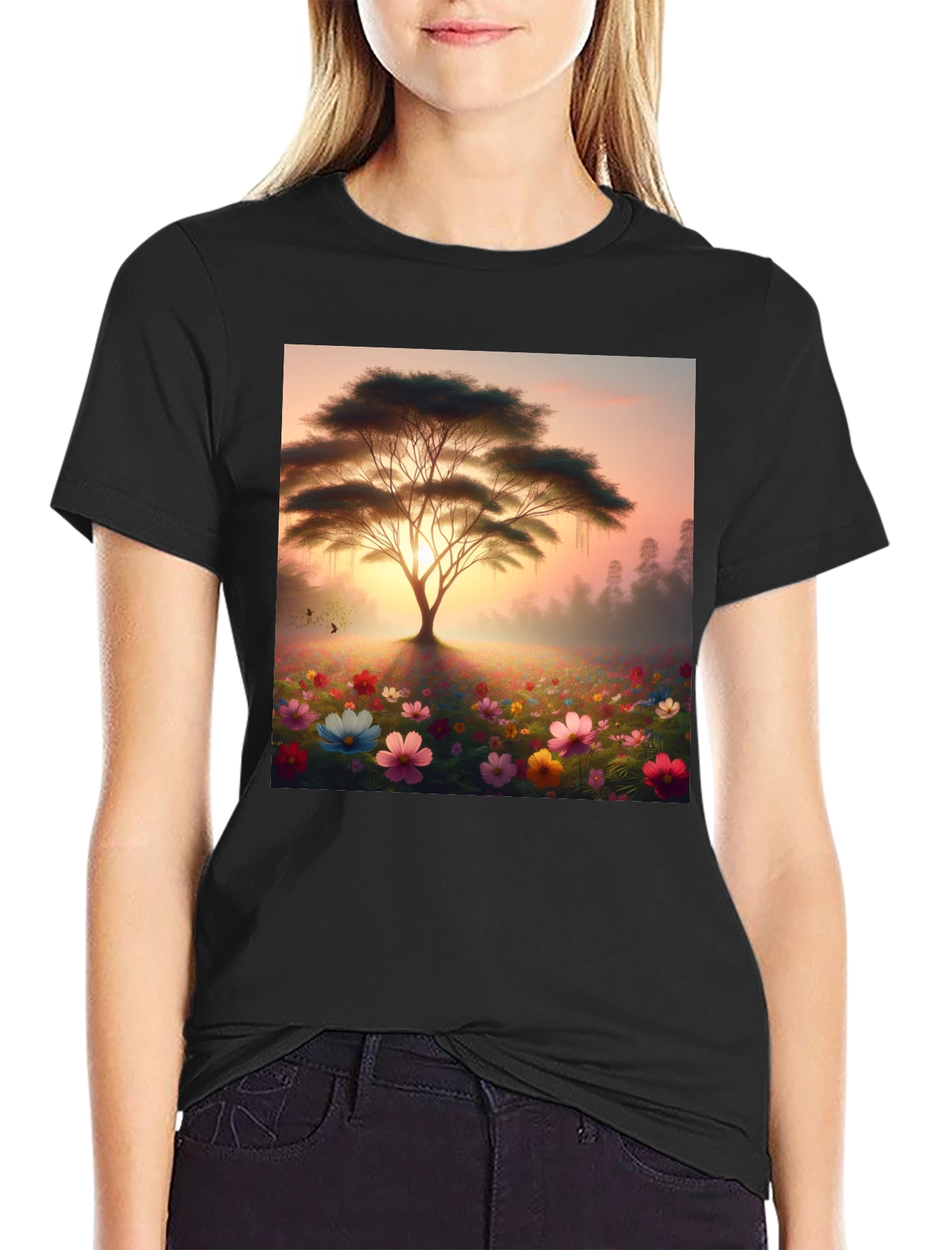 Floral Tree Graphic Tee