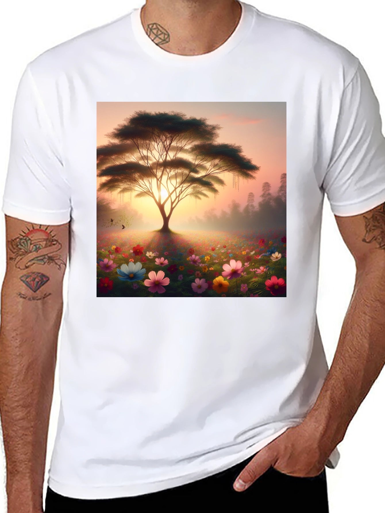 Floral Tree Graphic Tee