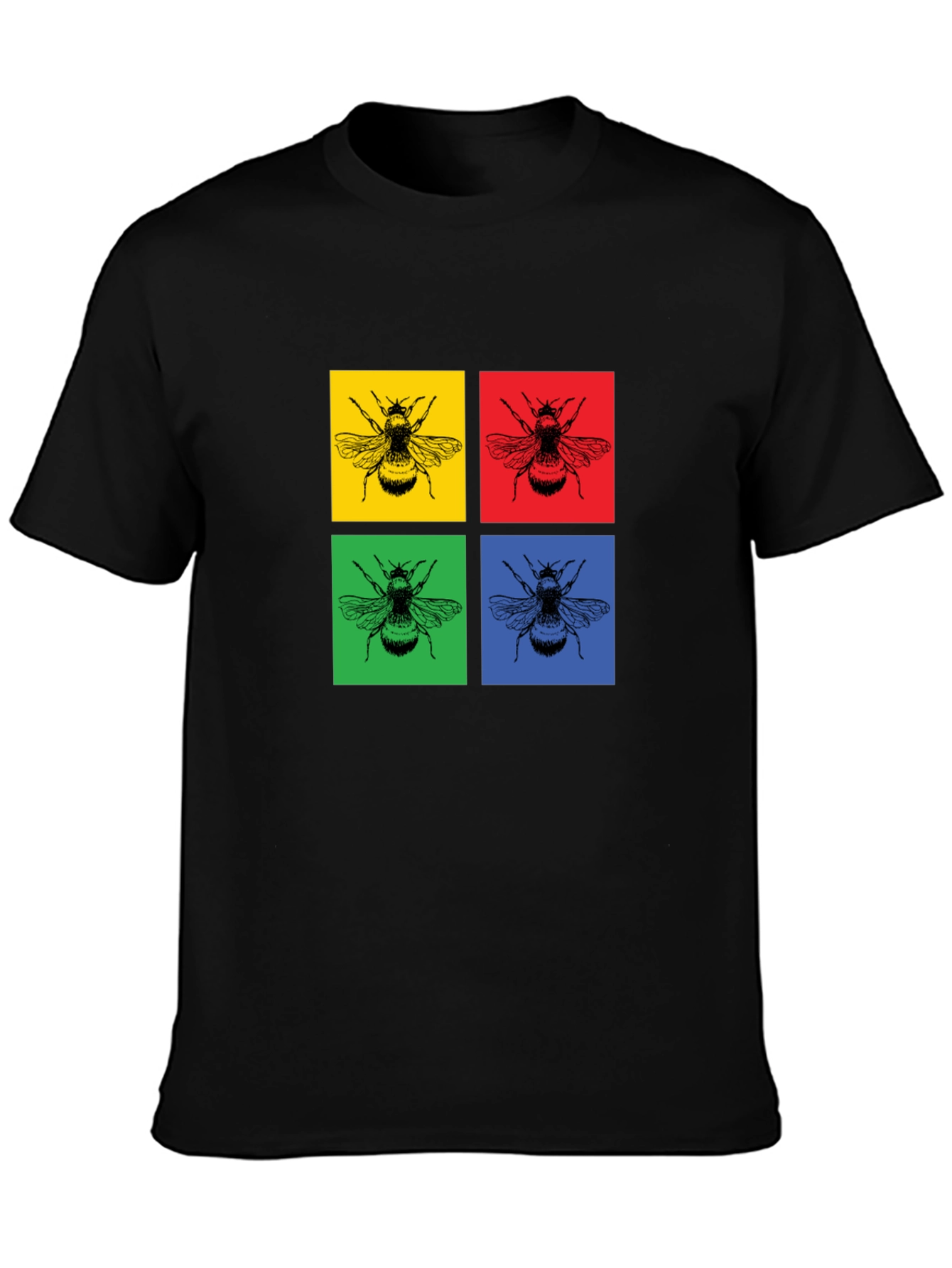Pop Art Bee Graphic Tee - Bold & Stylish