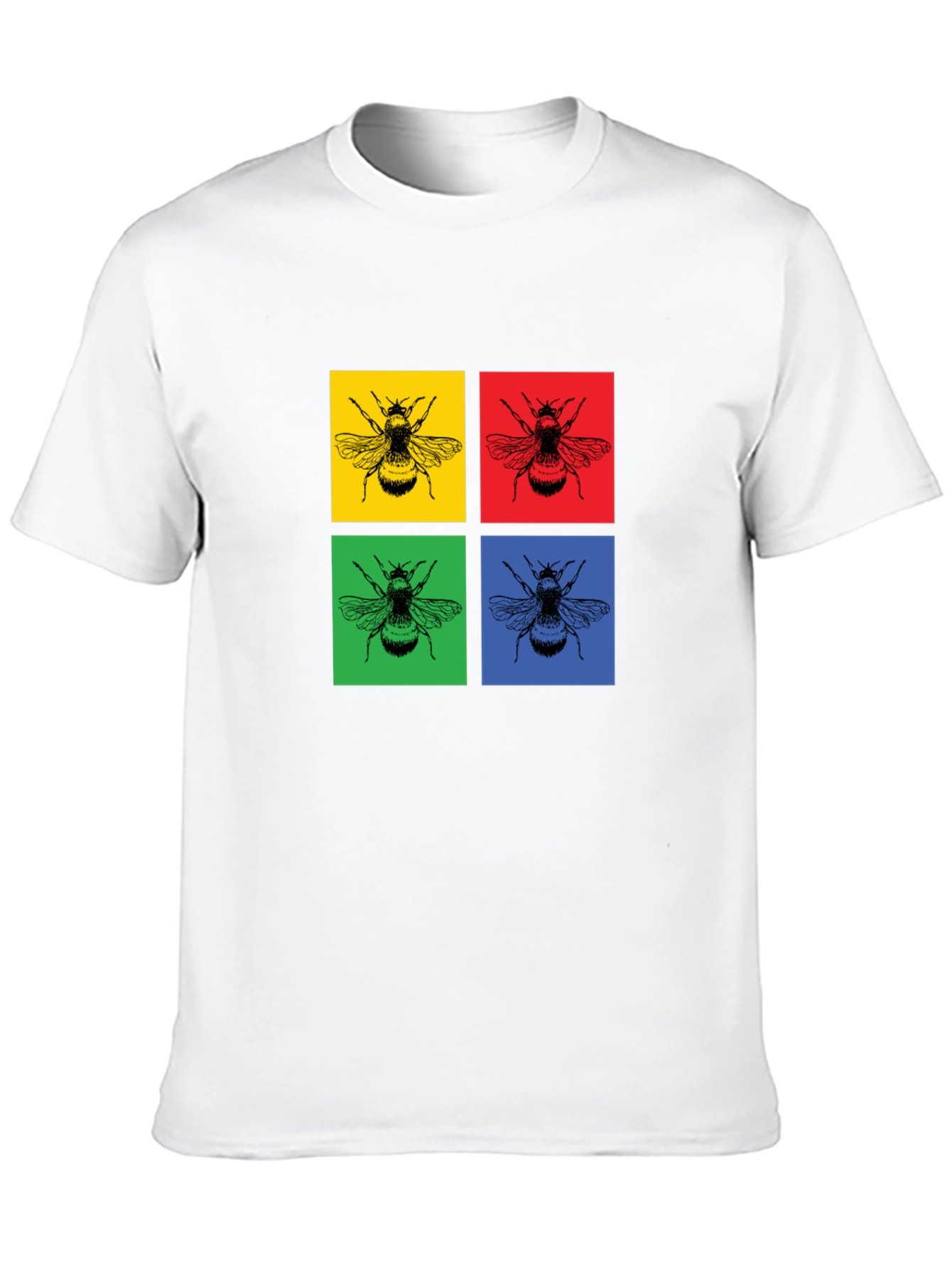 Pop Art Bee Graphic Tee - Bold & Stylish