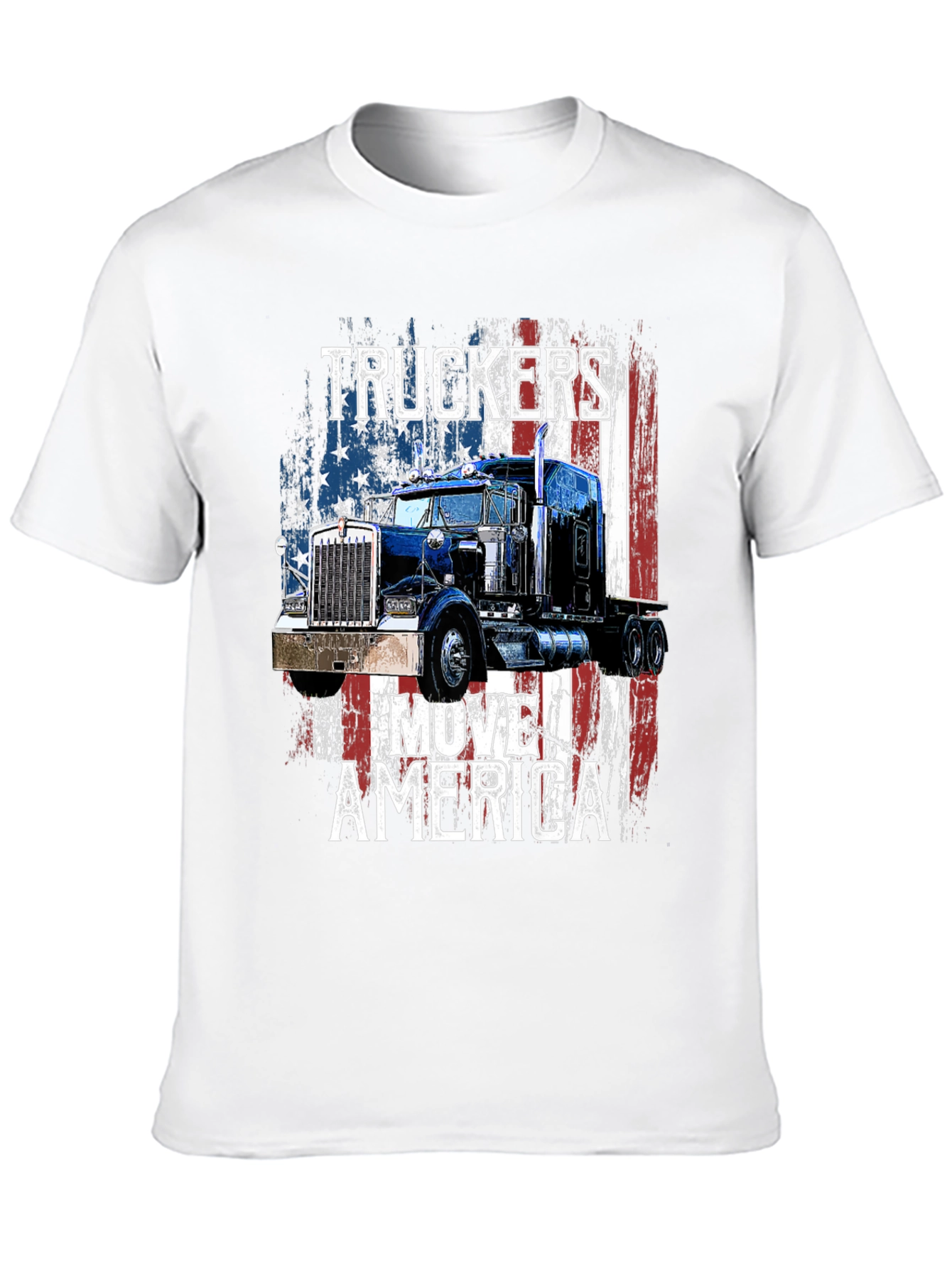Truckers Move America Patriotic T-Shirt