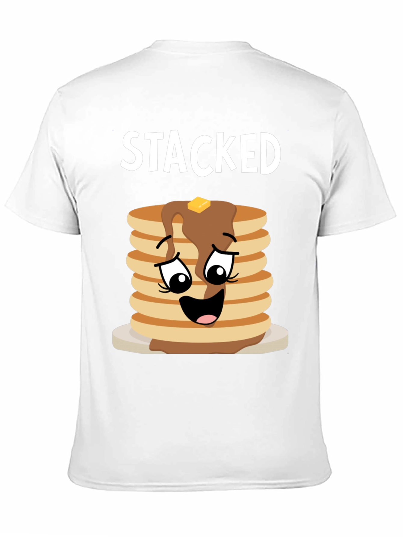 Stacked Pancakes Graphic Tee - Foodie T-Shirt