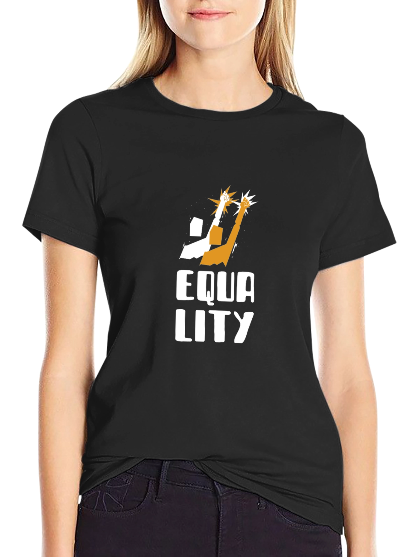 Equality Graphic T-Shirt - Stylish Black Tee
